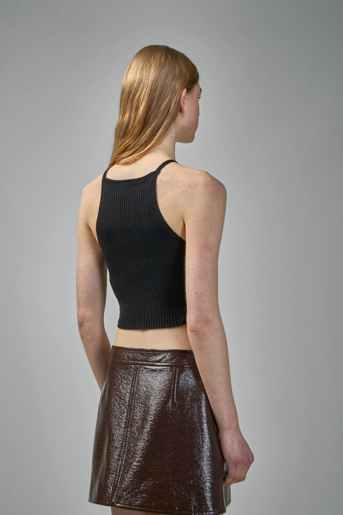 Pointy Buckle Rib Knit Top - Image 3