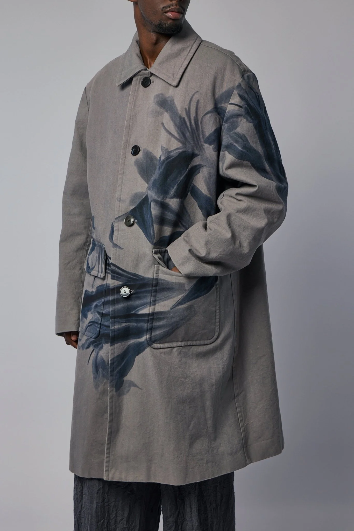 Randale Floral Cotton Trench Coat - Image 4