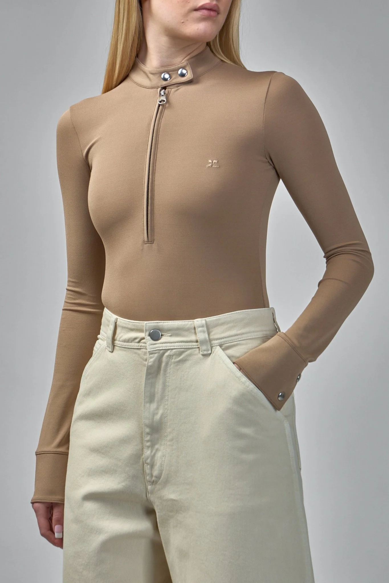 Biker Zipped Bodysuit - Image 5
