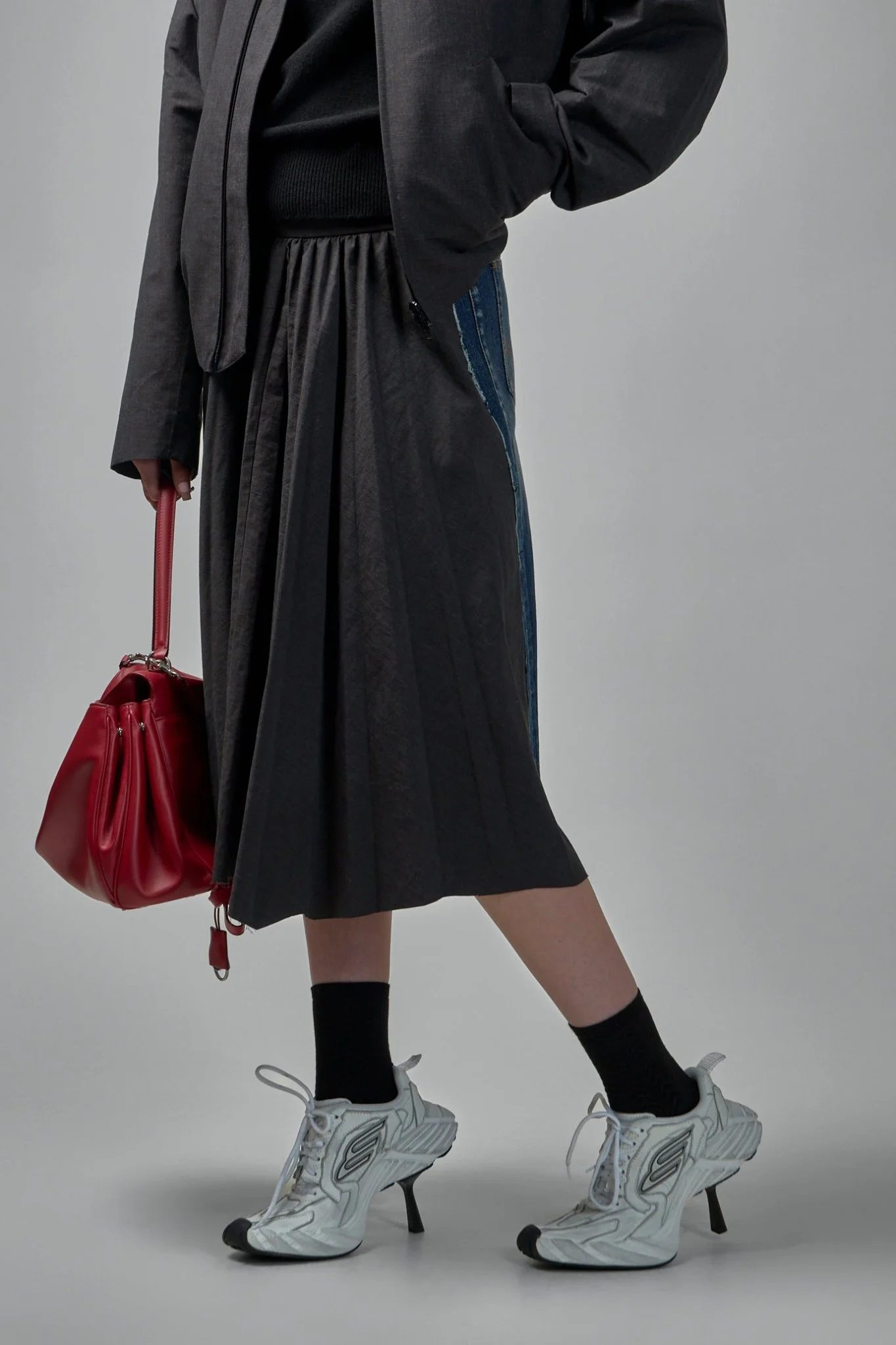 Hybrid Pleated Skirt