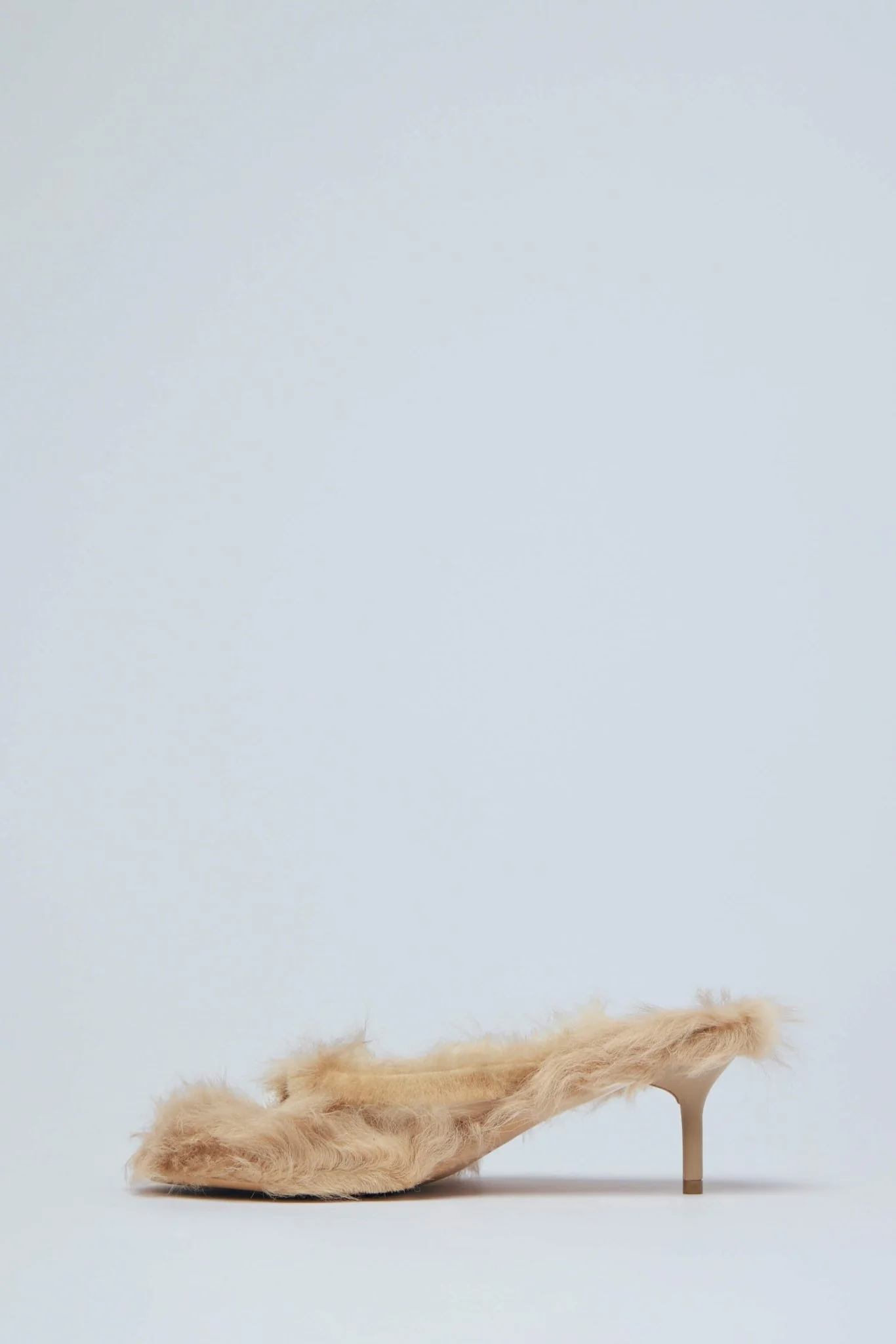 Furry Kitten Heel Sandals - Image 3