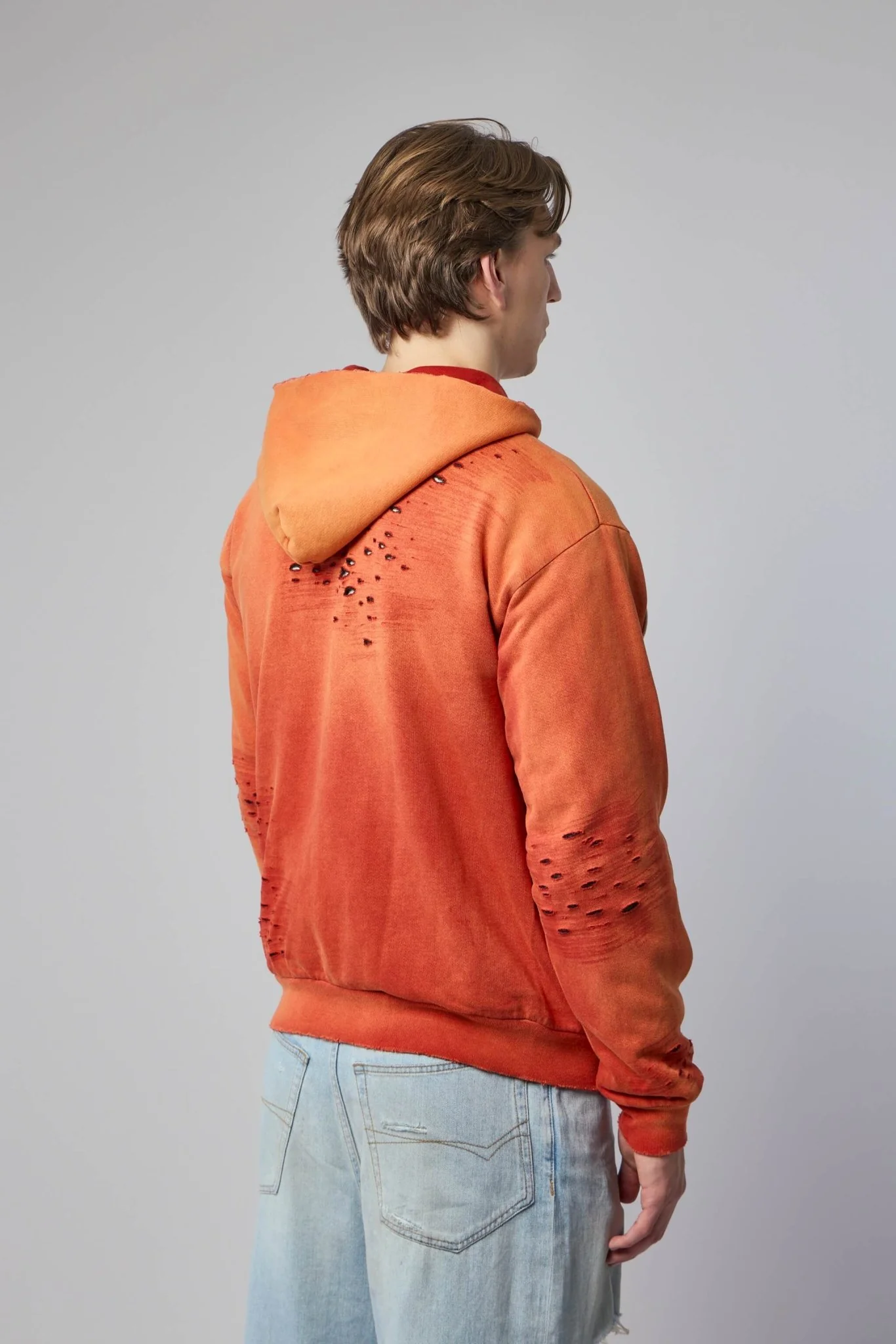 Apocrypha Pious Zip Hoodie Orange - Image 5