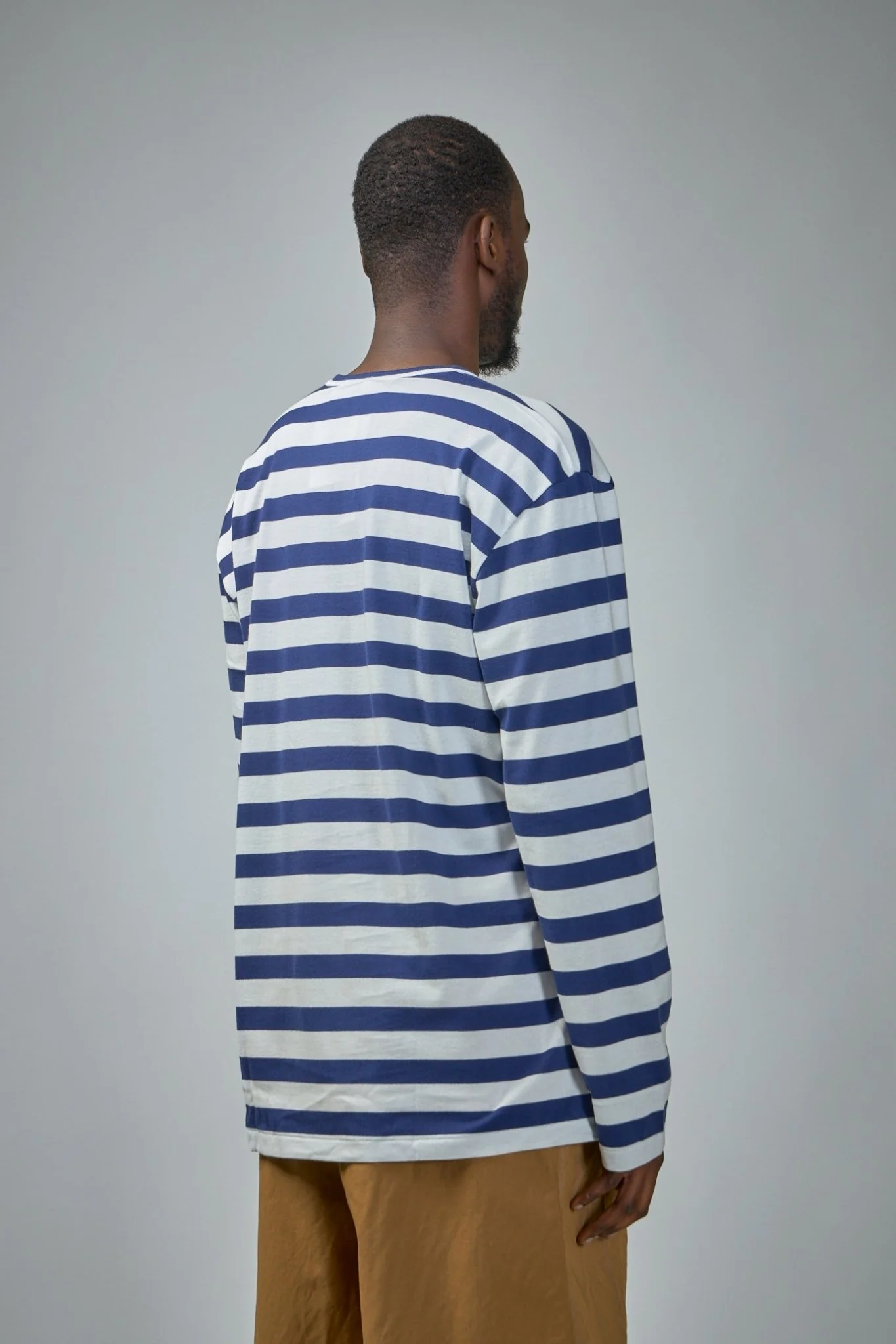 Stripe Emblem X Rhinestone Long Sleeve Tee - Image 3