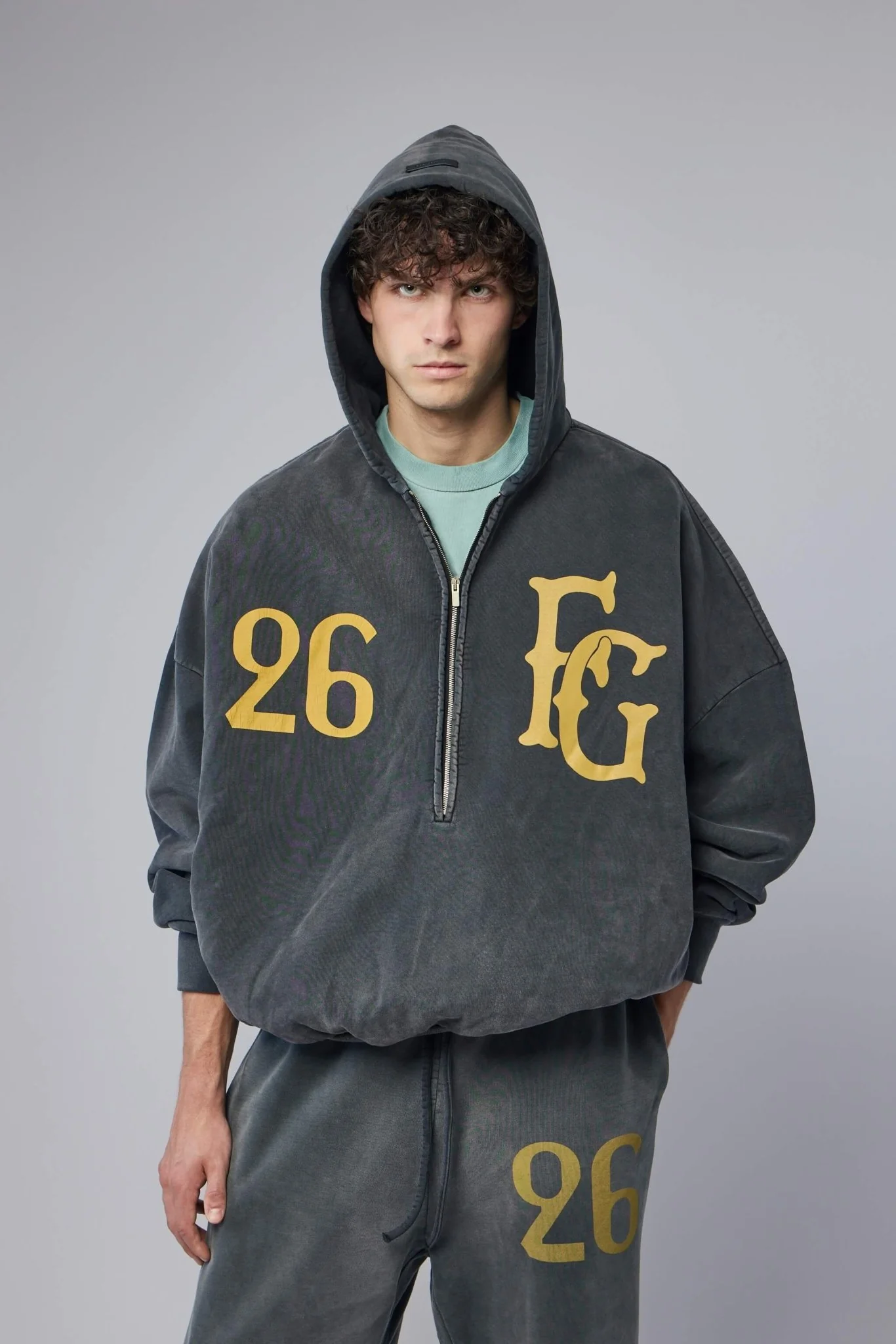 "Baseball Club" Half Zip Hoodie