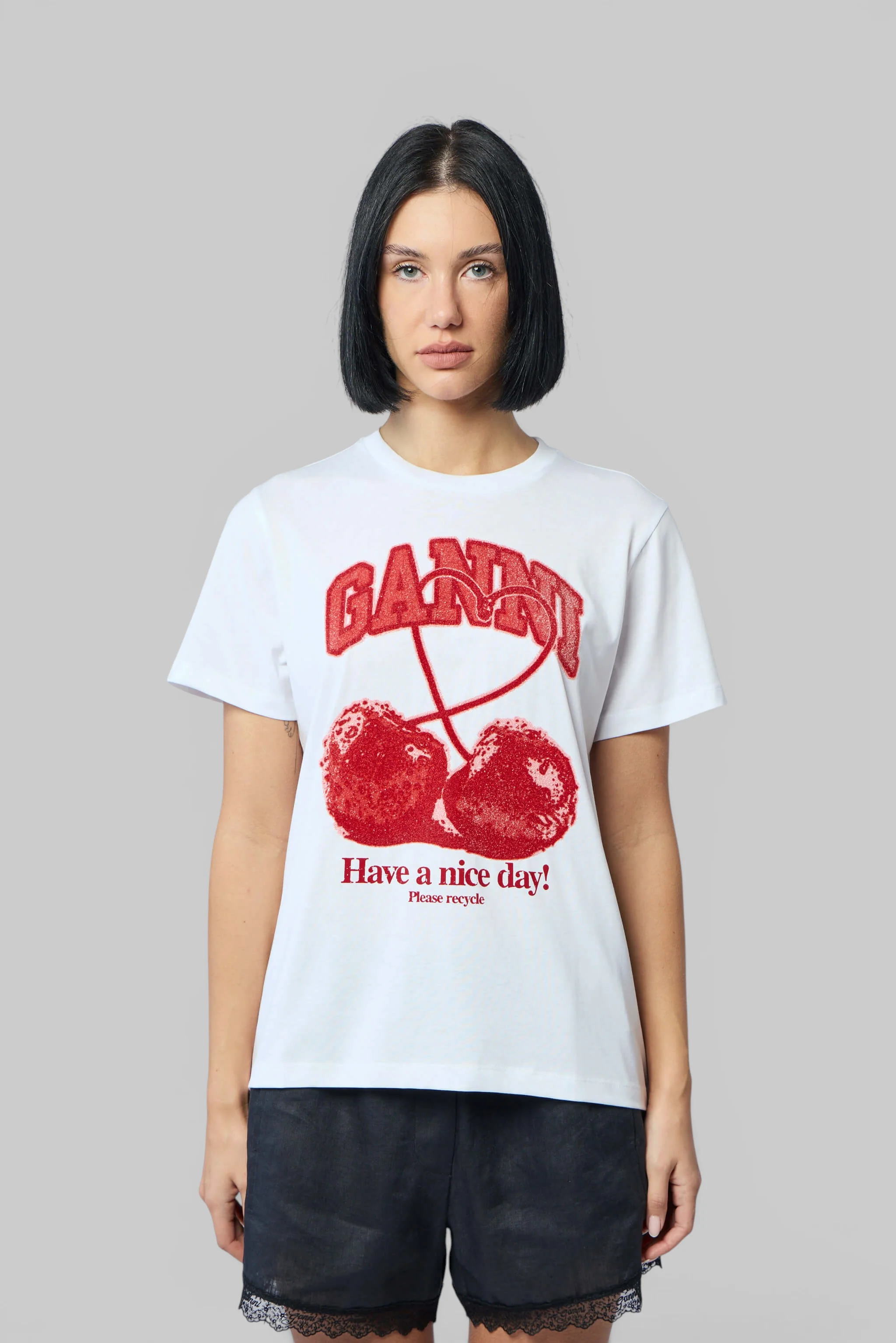 Basic Cotton Jersey Cherry With Caviar