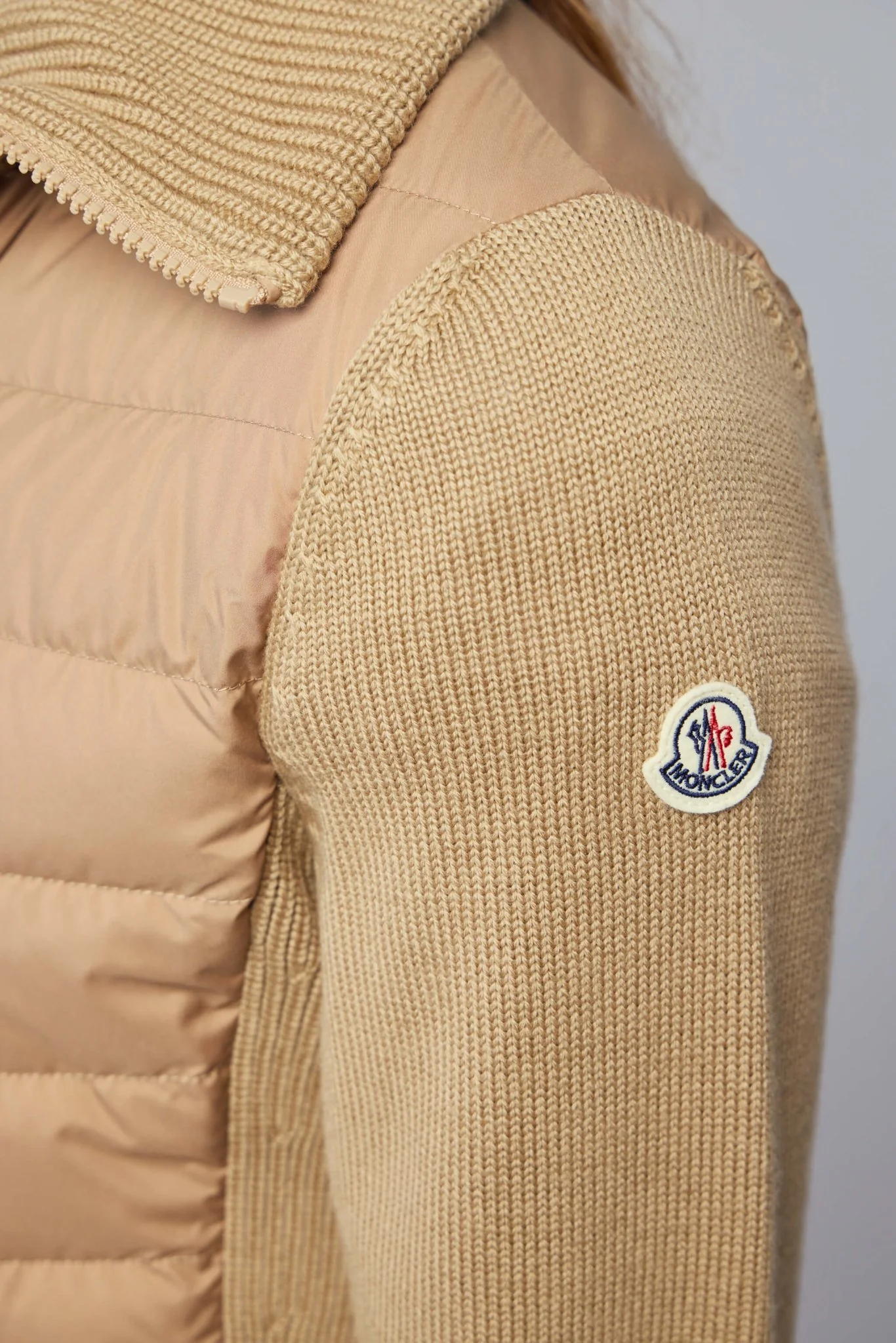 Padded Wool Zip-up Cardigan - Image 5