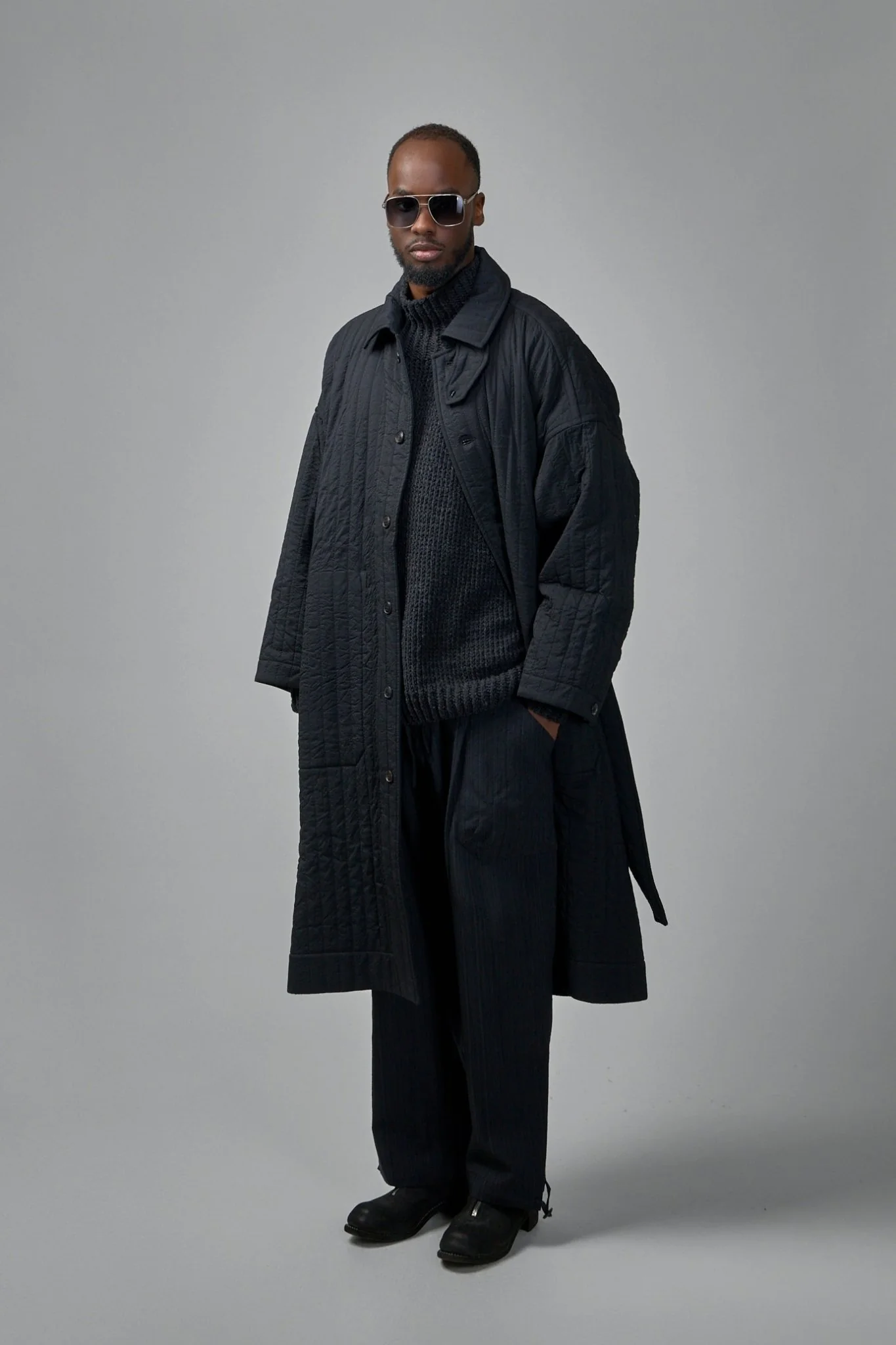 Coat#34 Wool Silk Cloth