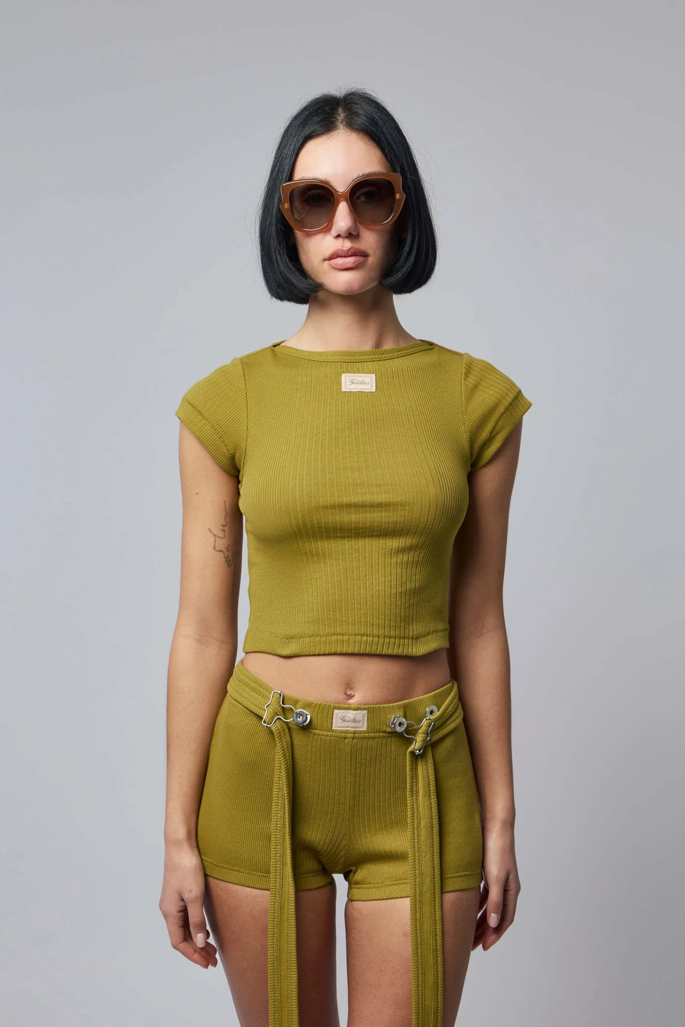 Ribbed Patch Baby T-shirt