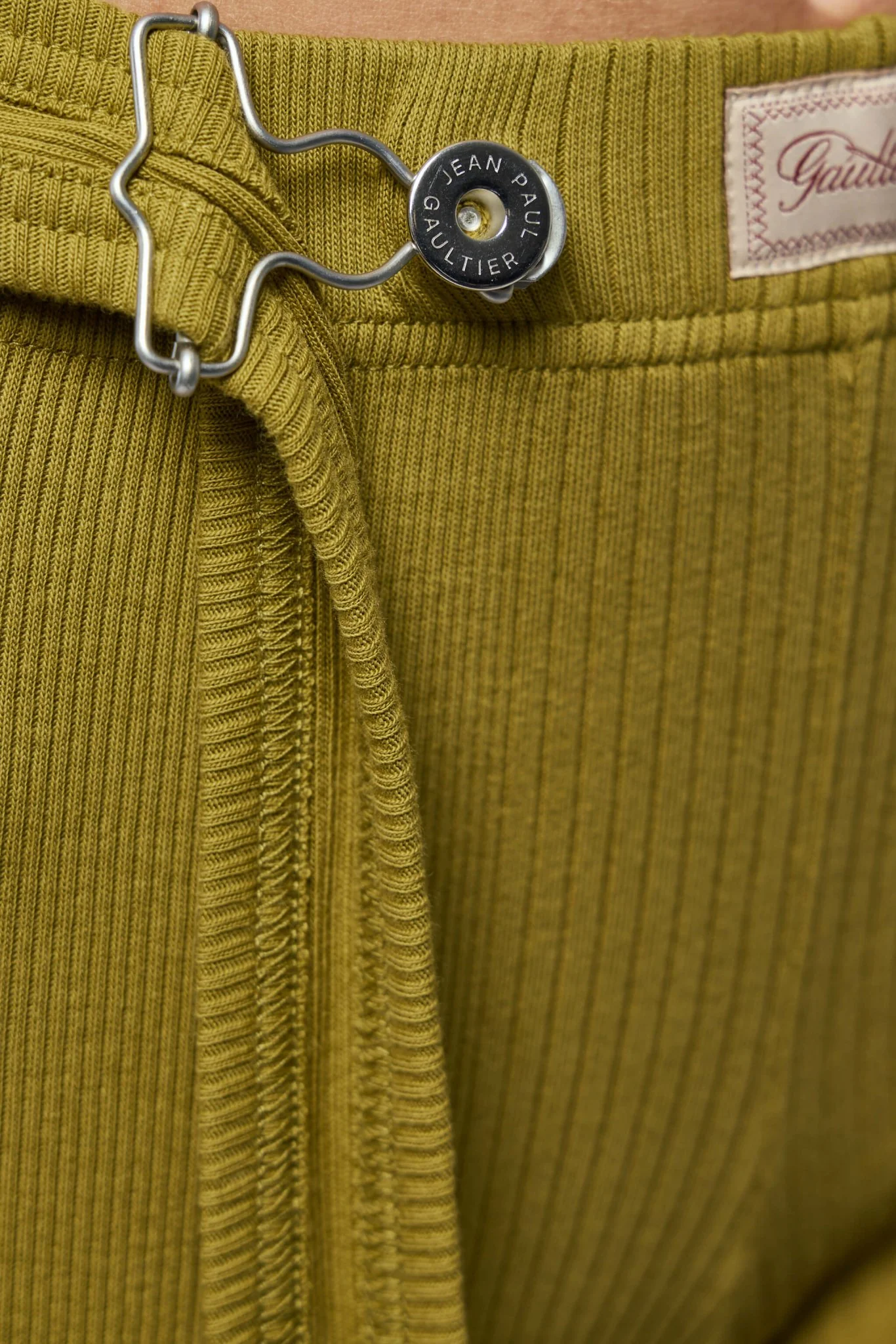 Cotton Ribbed Short with Gaultier Patch - Image 4