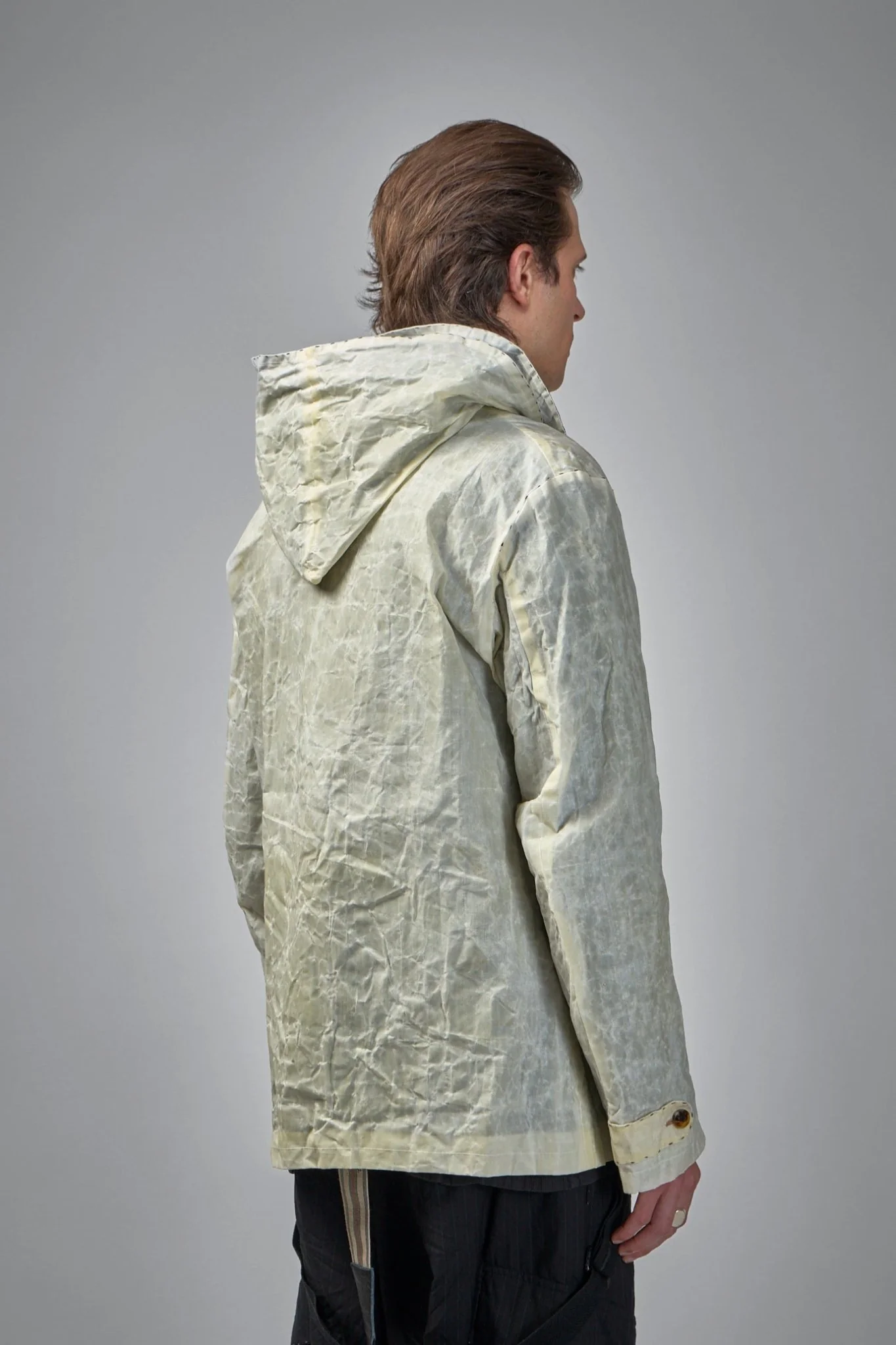 Waxed Reproduction 1950's American Short Hooded Parka - Image 3
