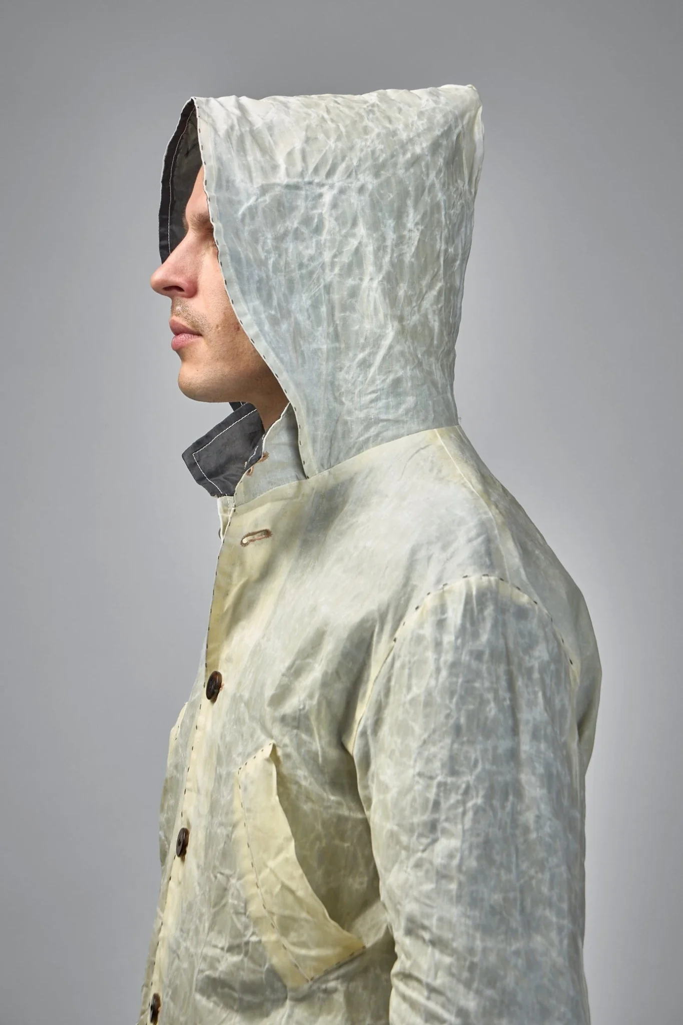 Waxed Reproduction 1950's American Short Hooded Parka - Image 5
