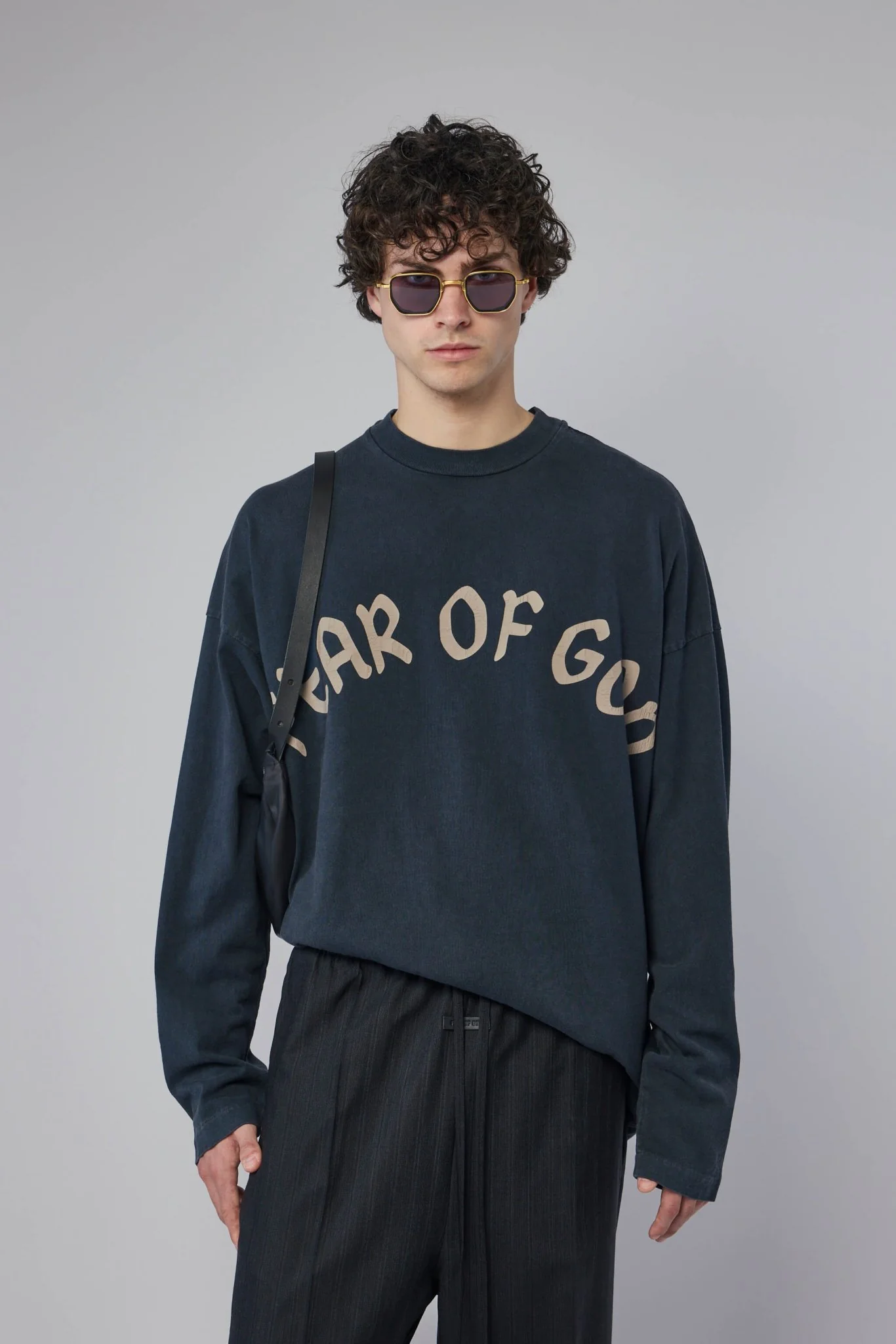 "fear Of God, F Of G" Ls Tee