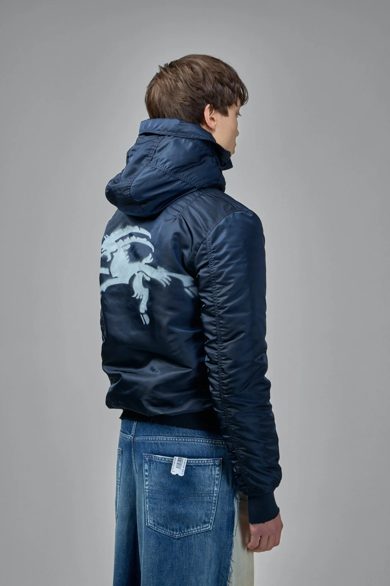 Bomber Jacket with Patch Pockets - Image 3