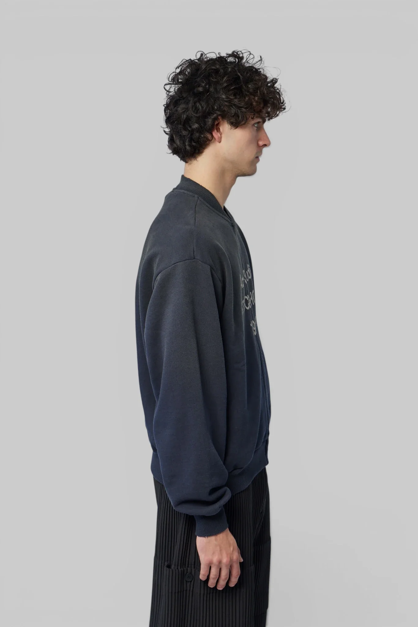 Washed Zip-up Cardigan - Image 4