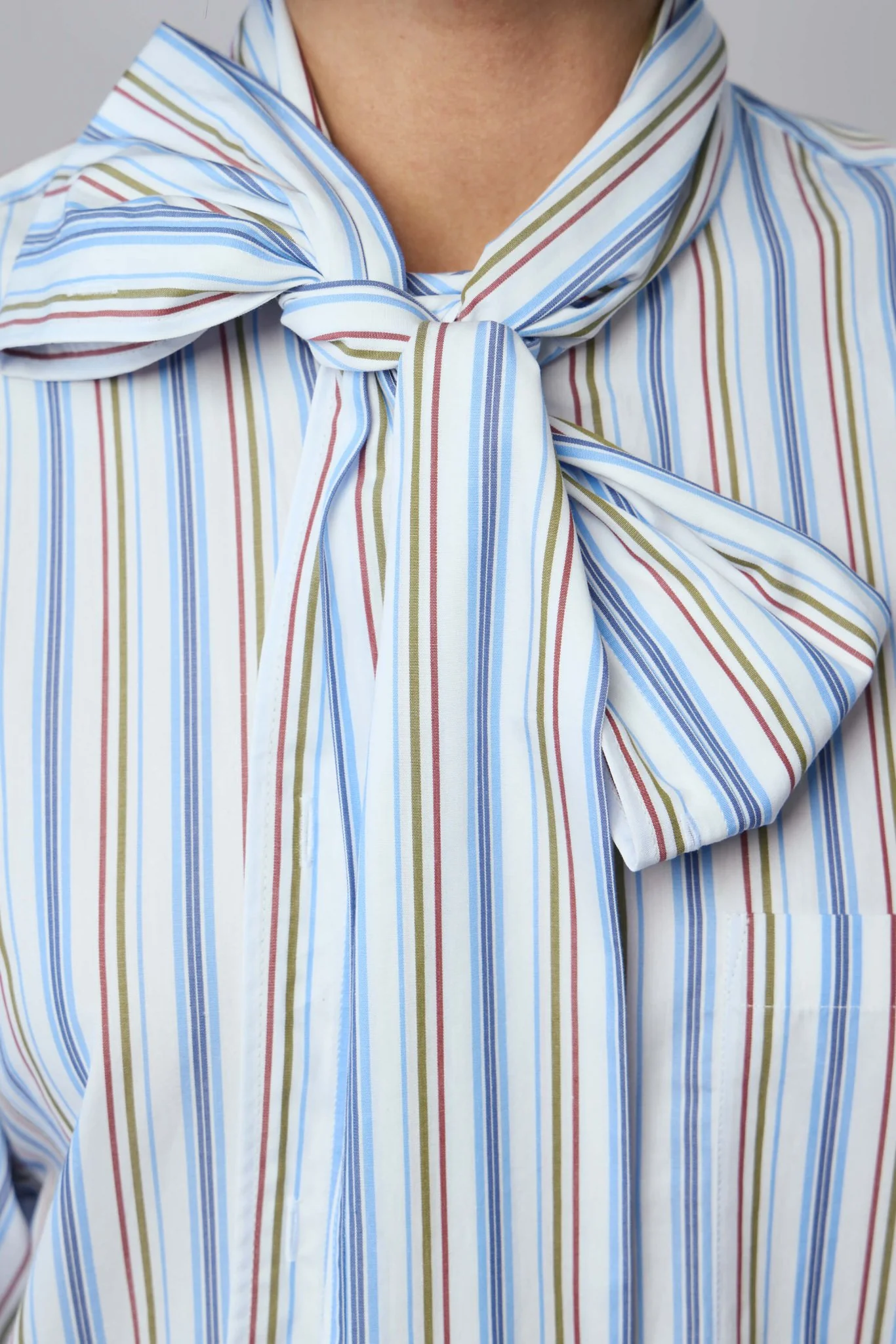 Striped Shirt Dress - Image 4