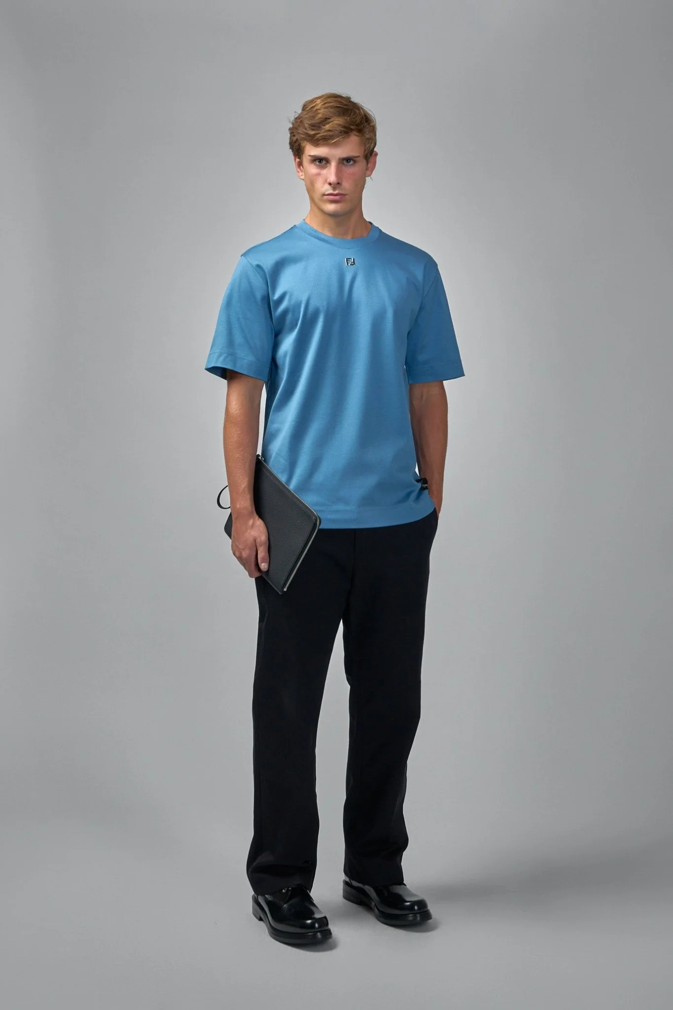 Cotton Ff Metal Detail T-shirt - Image 5