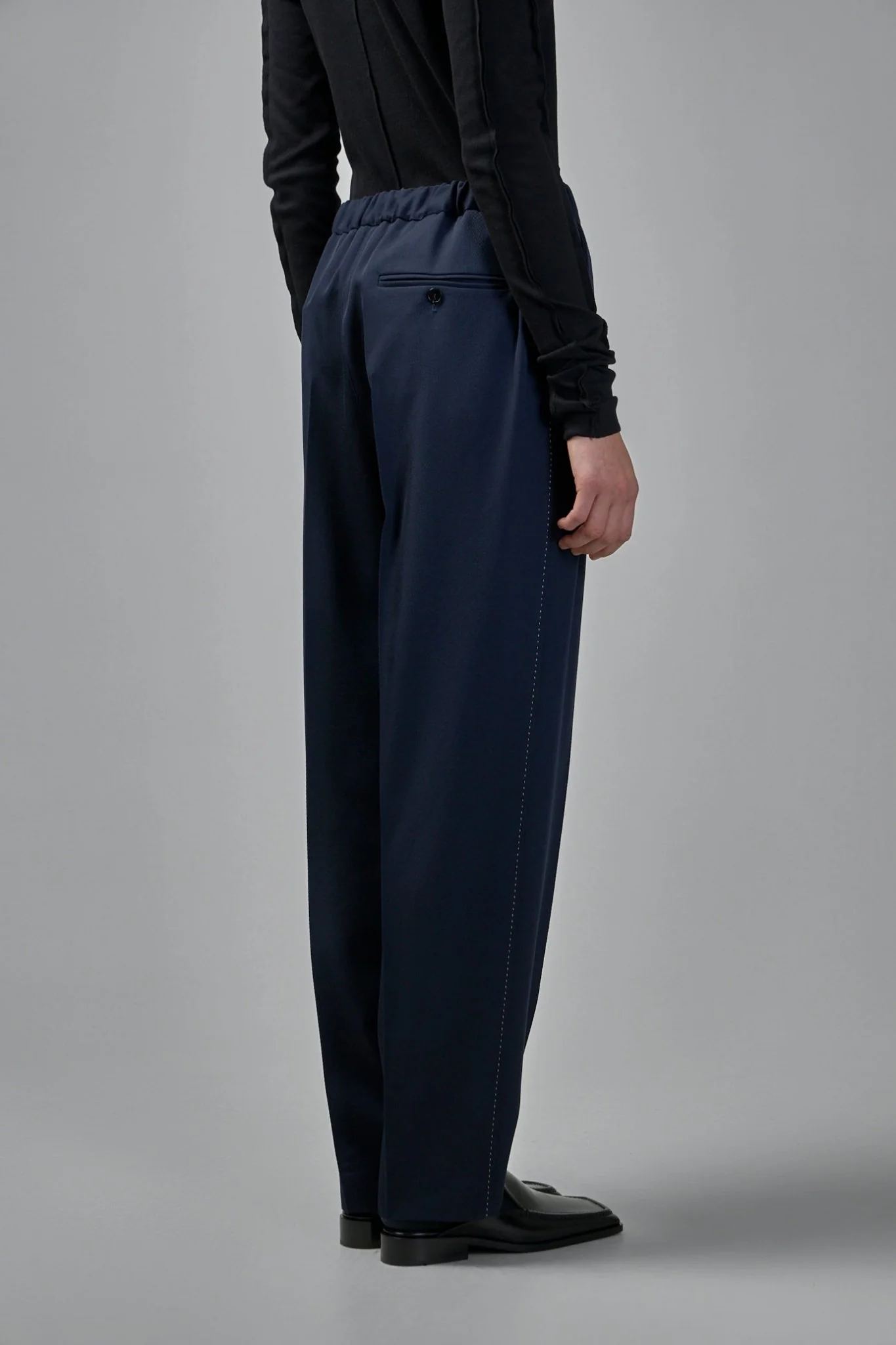 Gather Wool Pants - Image 3