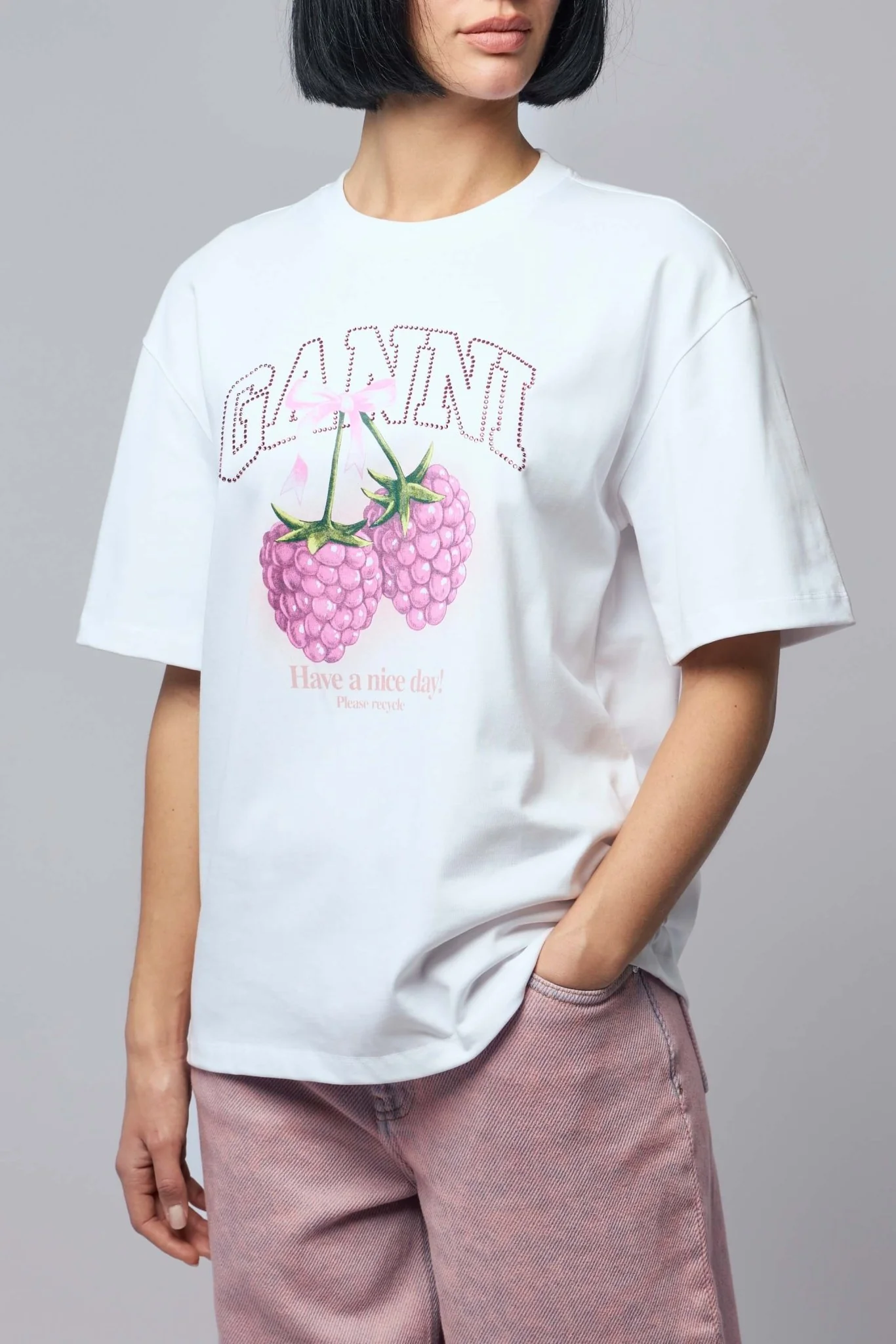 Heavy Cotton Jersey Raspberry - Image 3