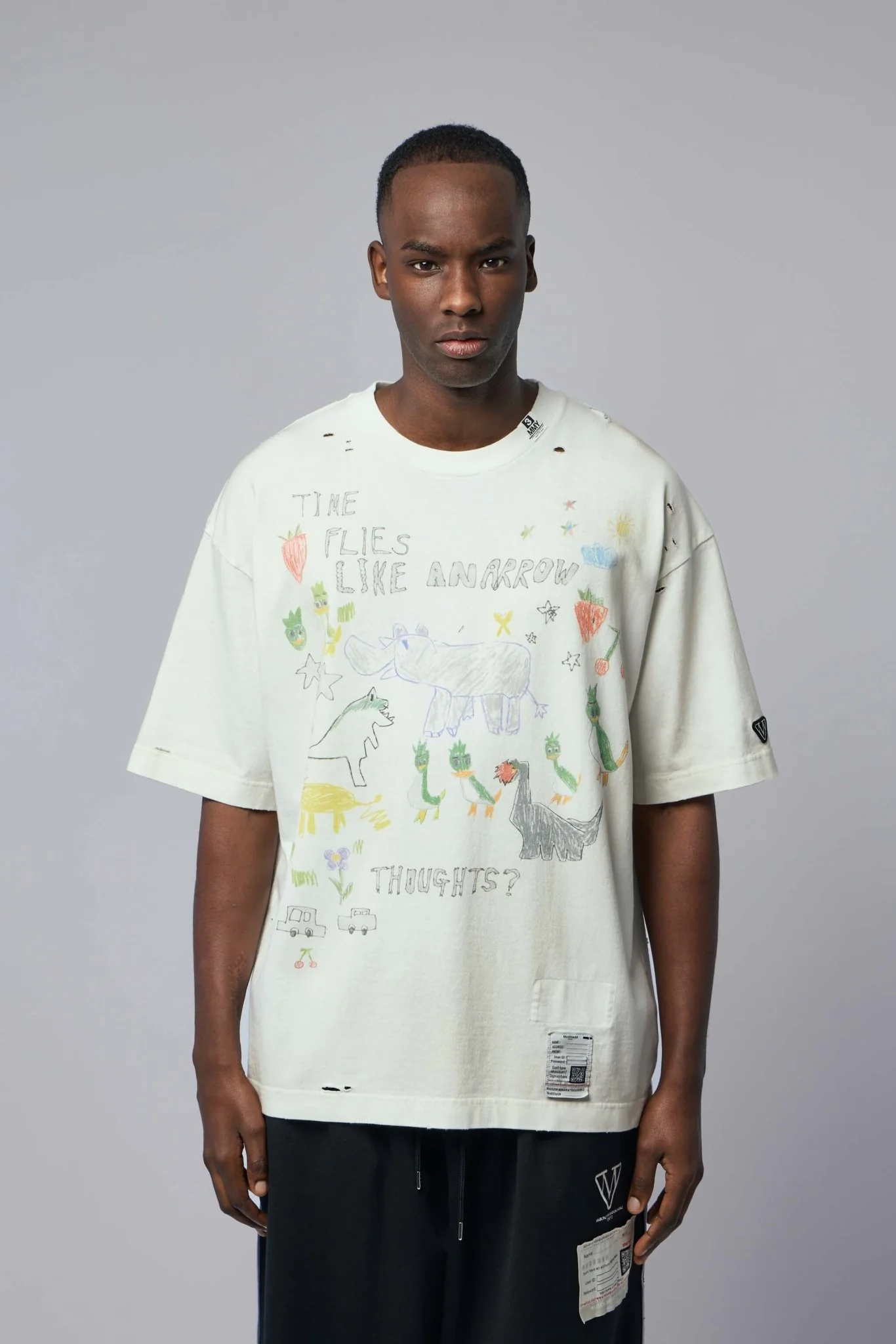 Kids Doodle Printed T-shirt - Image 2