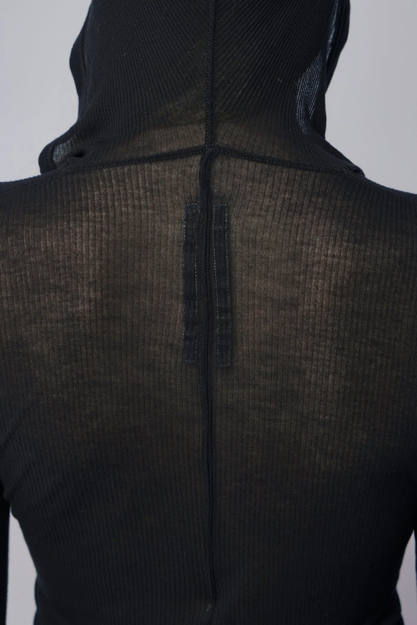 Cropped Hooded Rib Ls T - Image 5