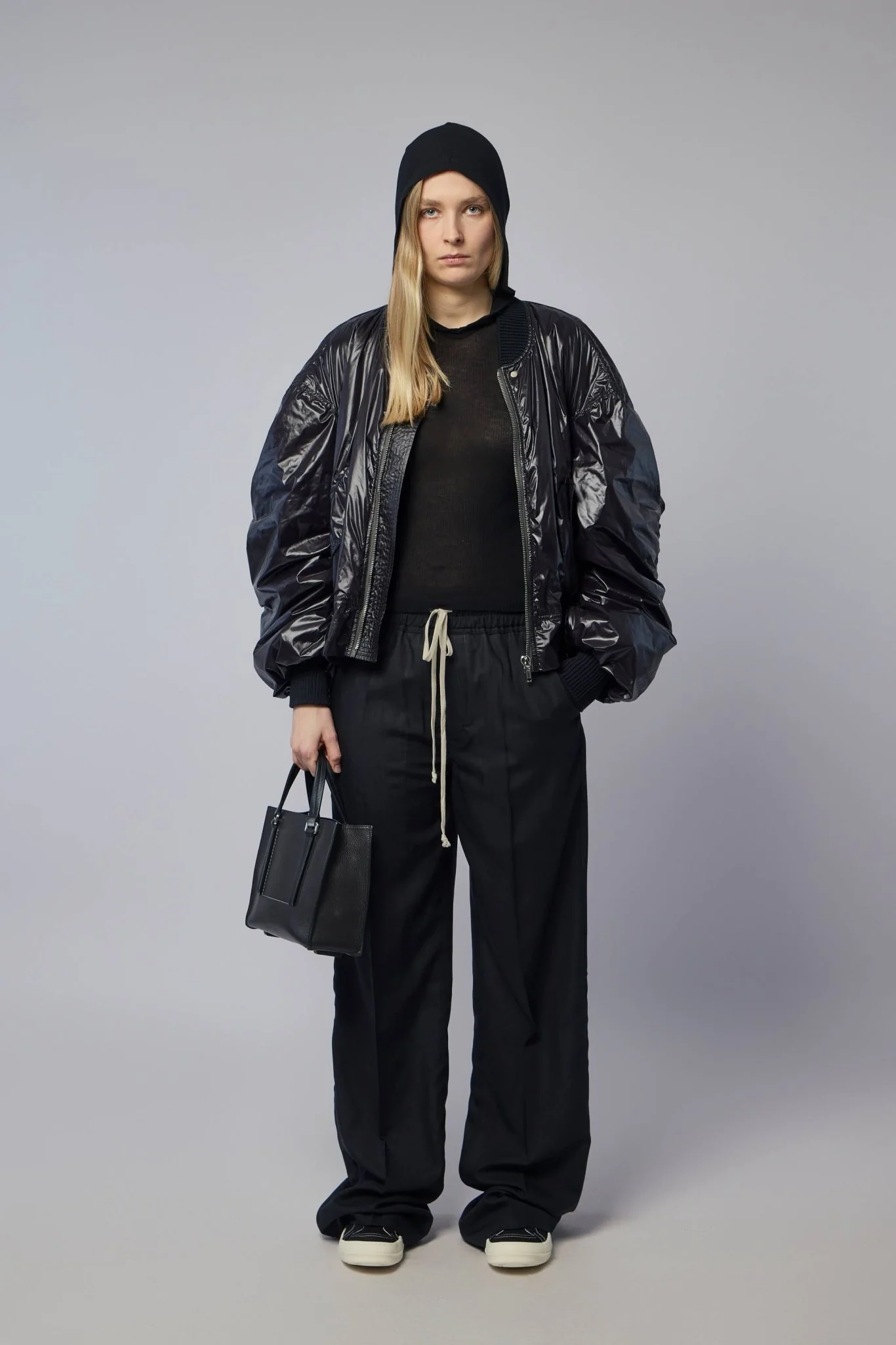 Cropped Hooded Rib Ls T - Image 7