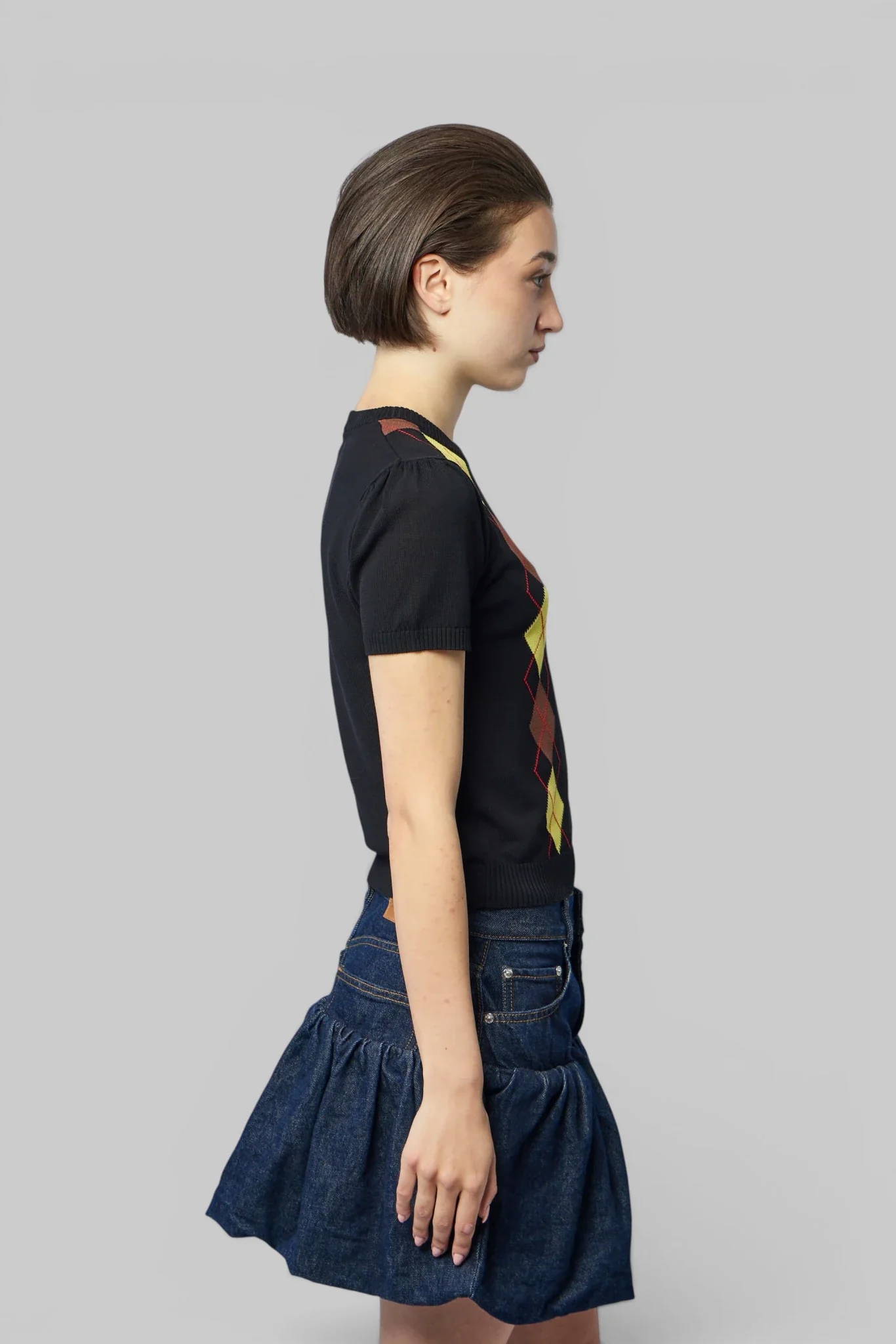 Light Cotton Argyle T-shirt - Image 4