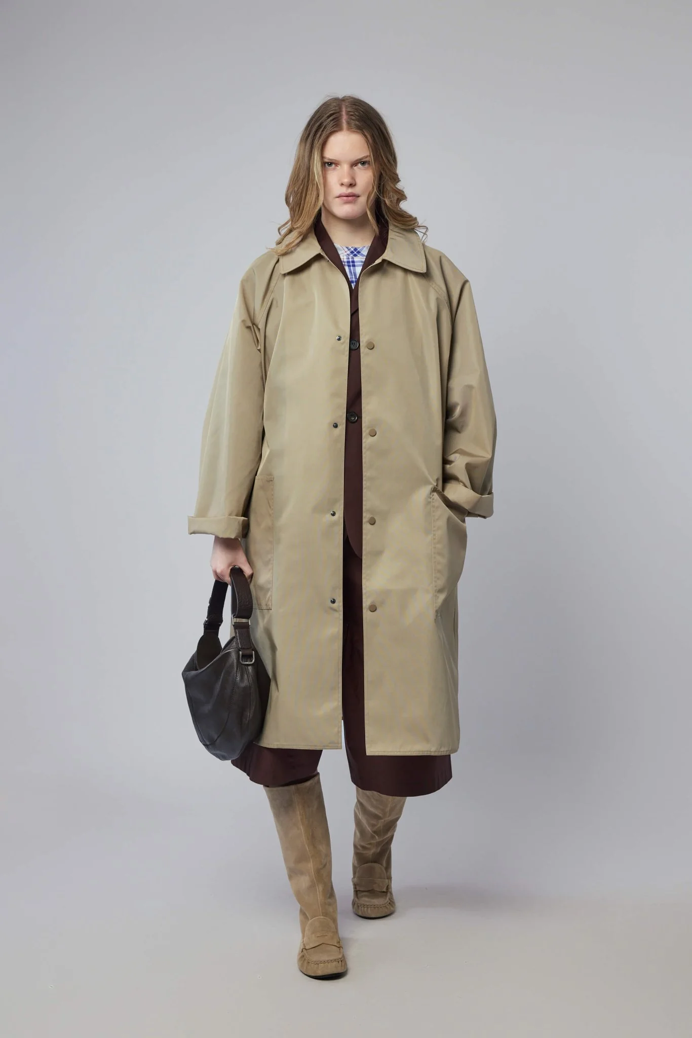 Long Raglan Sleeve Coat