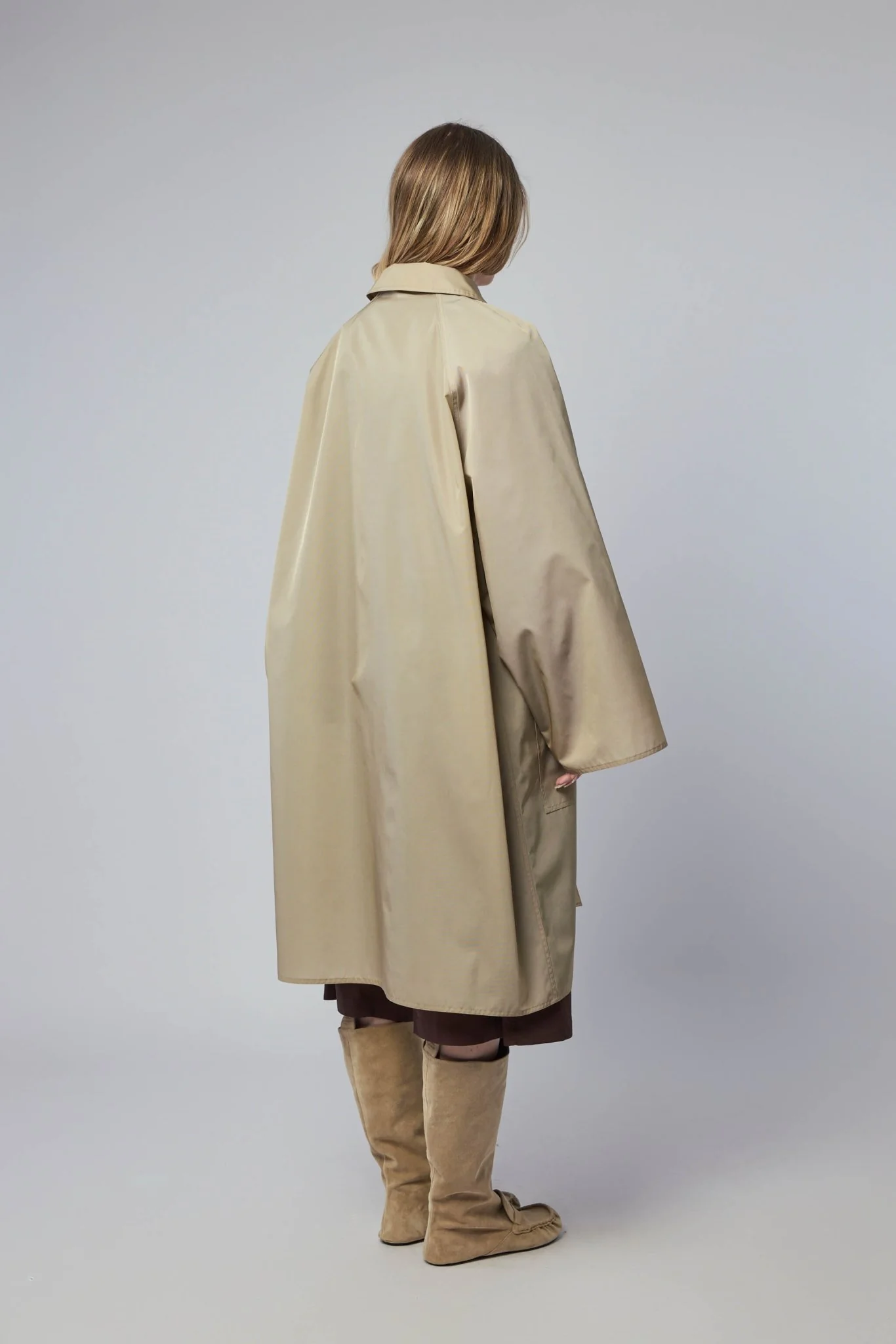 Long Raglan Sleeve Coat - Image 5