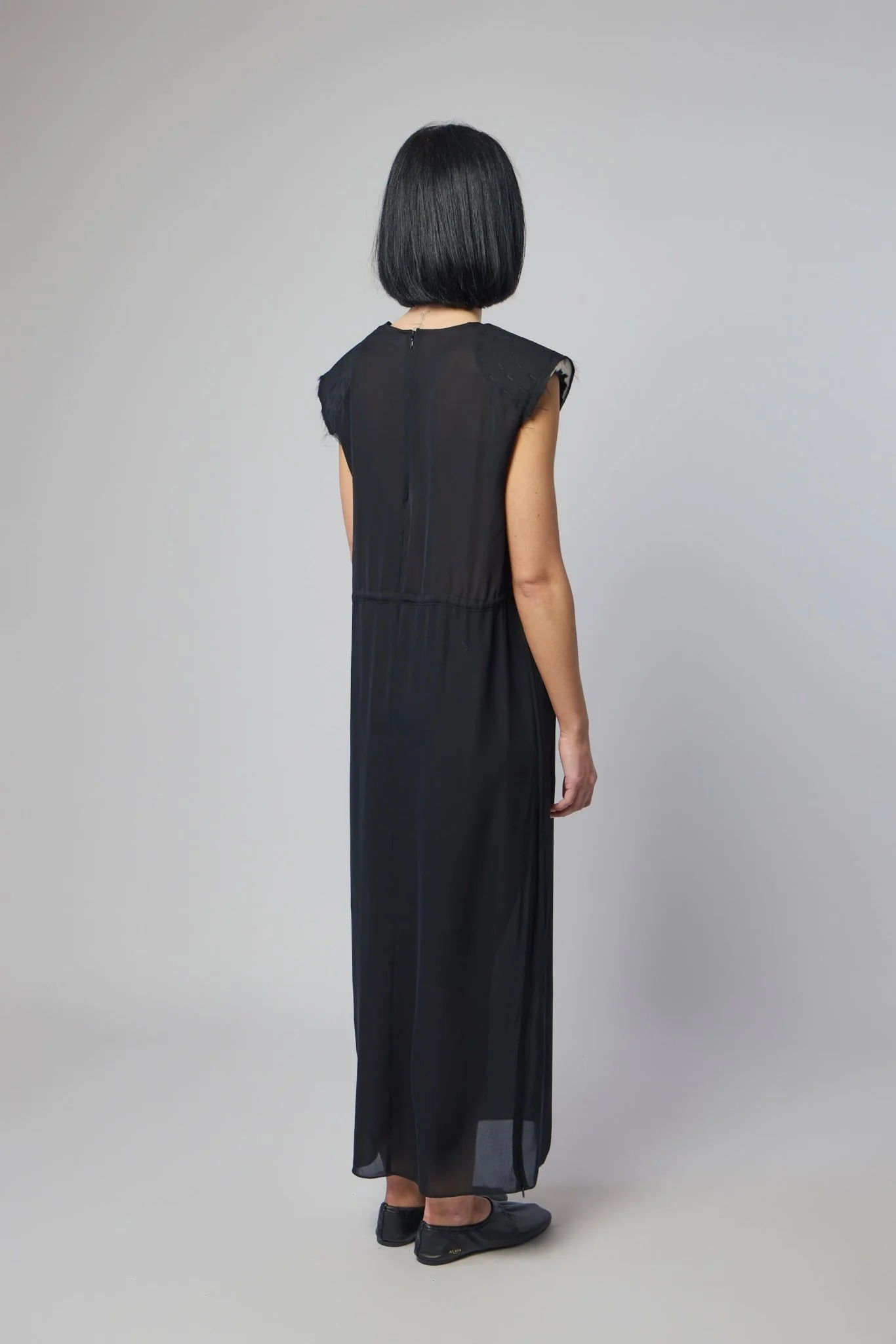 Long Silk Georgette Dress - Image 5