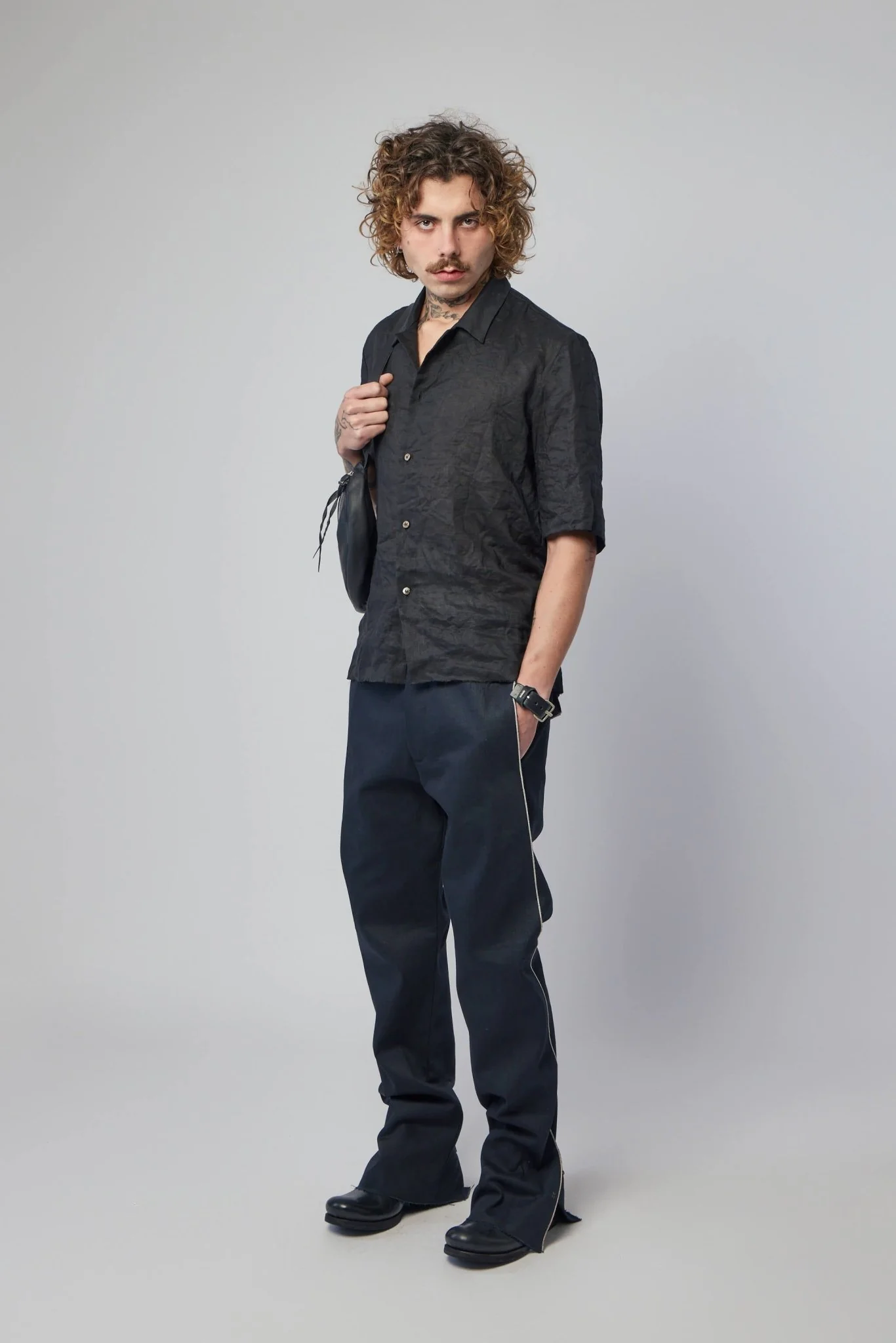 Men's Purgatory Selvedge-line Trousers With 925 Silver Hook Closer - Image 7