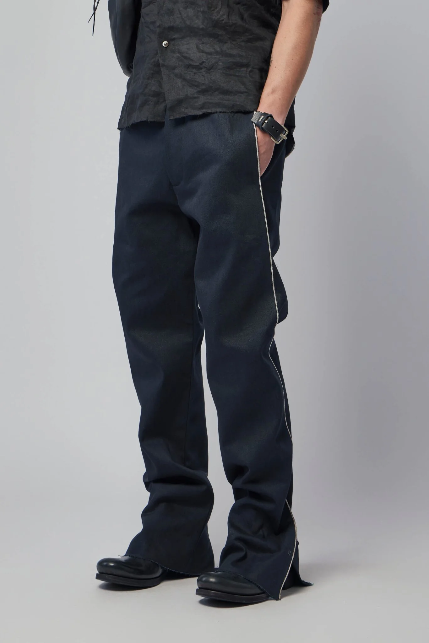 Men's Purgatory Selvedge-line Trousers With 925 Silver Hook Closer - Image 8