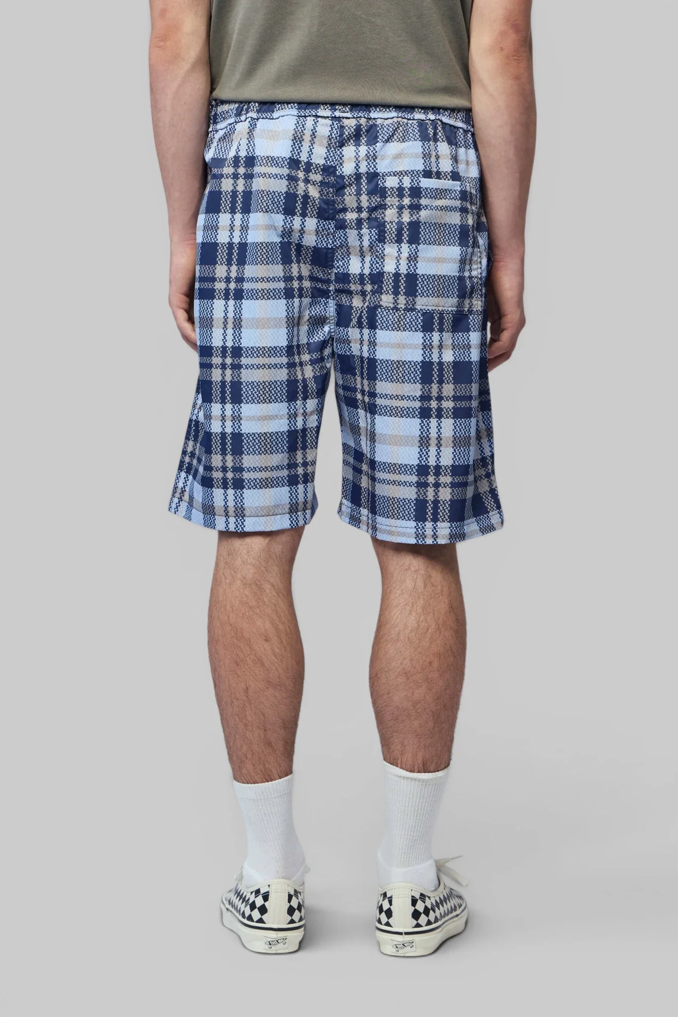 Nylon Plaid Shorts - Image 5