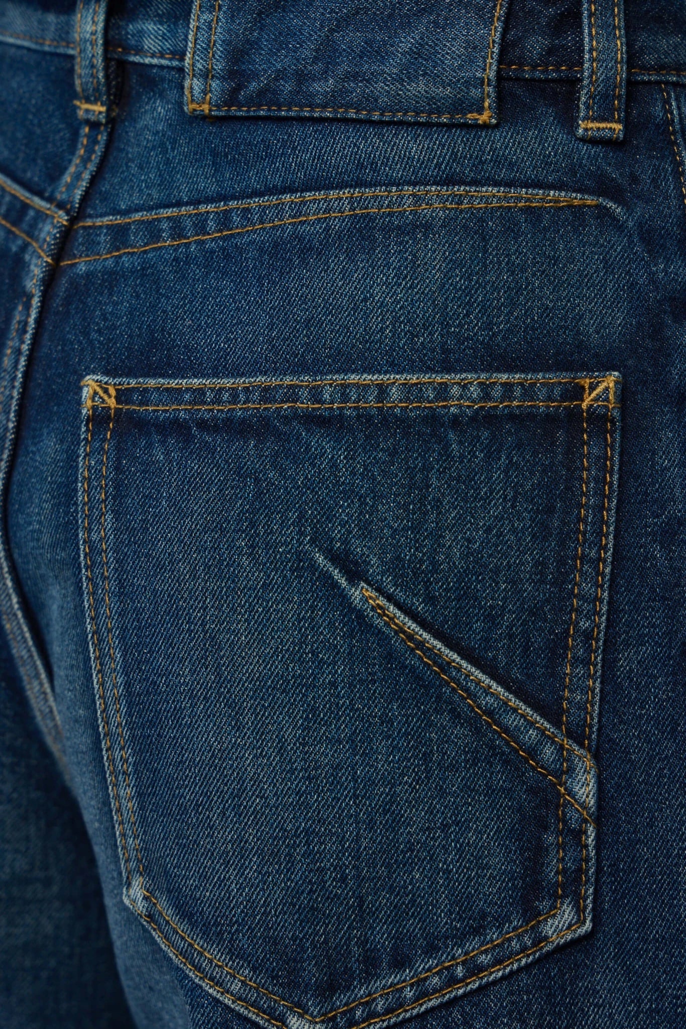Palazzo Shorts Dock Blue Denim - Image 7