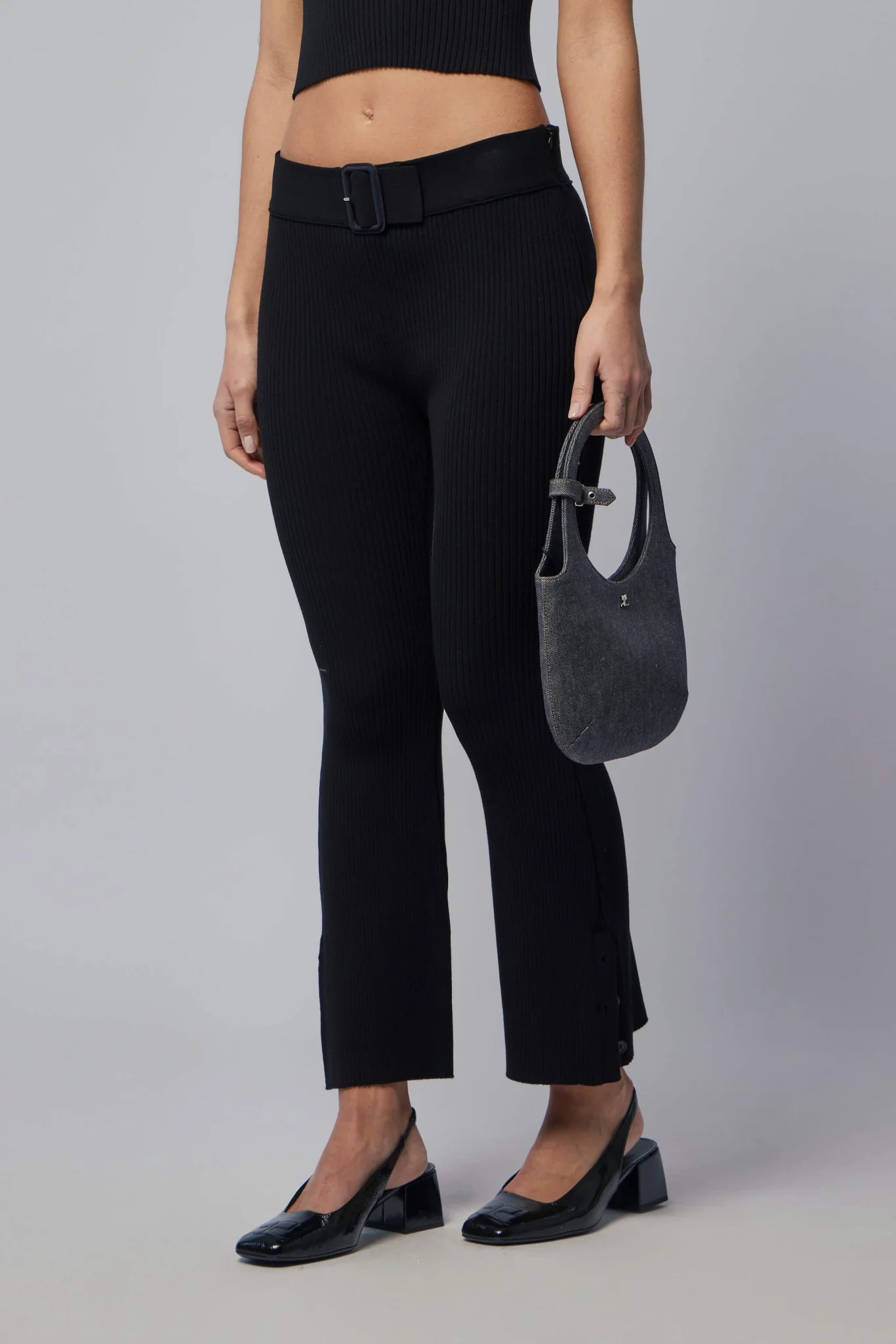 Capri Rib Knit Pants