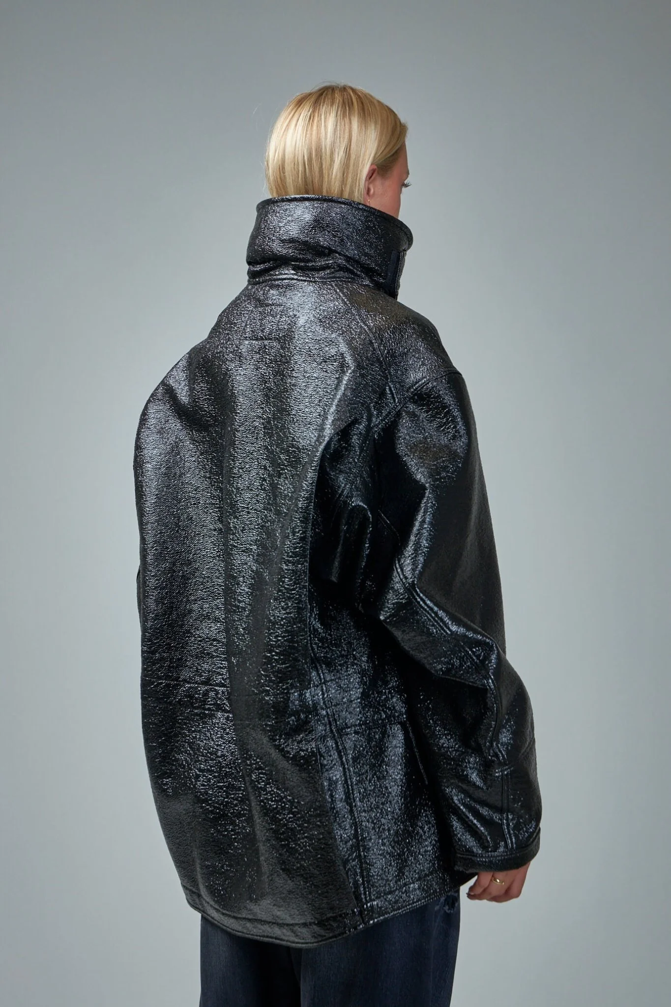 Oversized Parka Shiny - Image 3