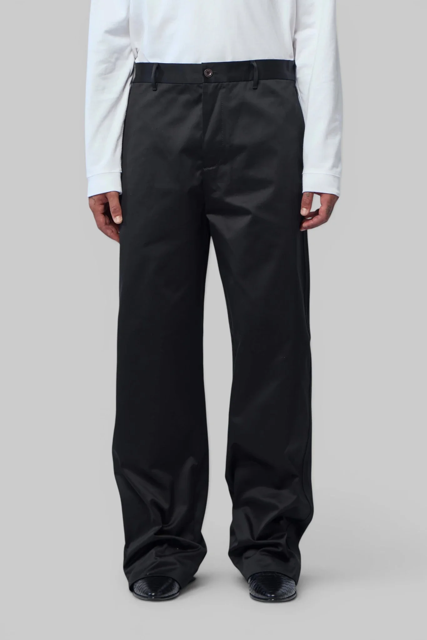 Cotton Satin Trousers - Image 3