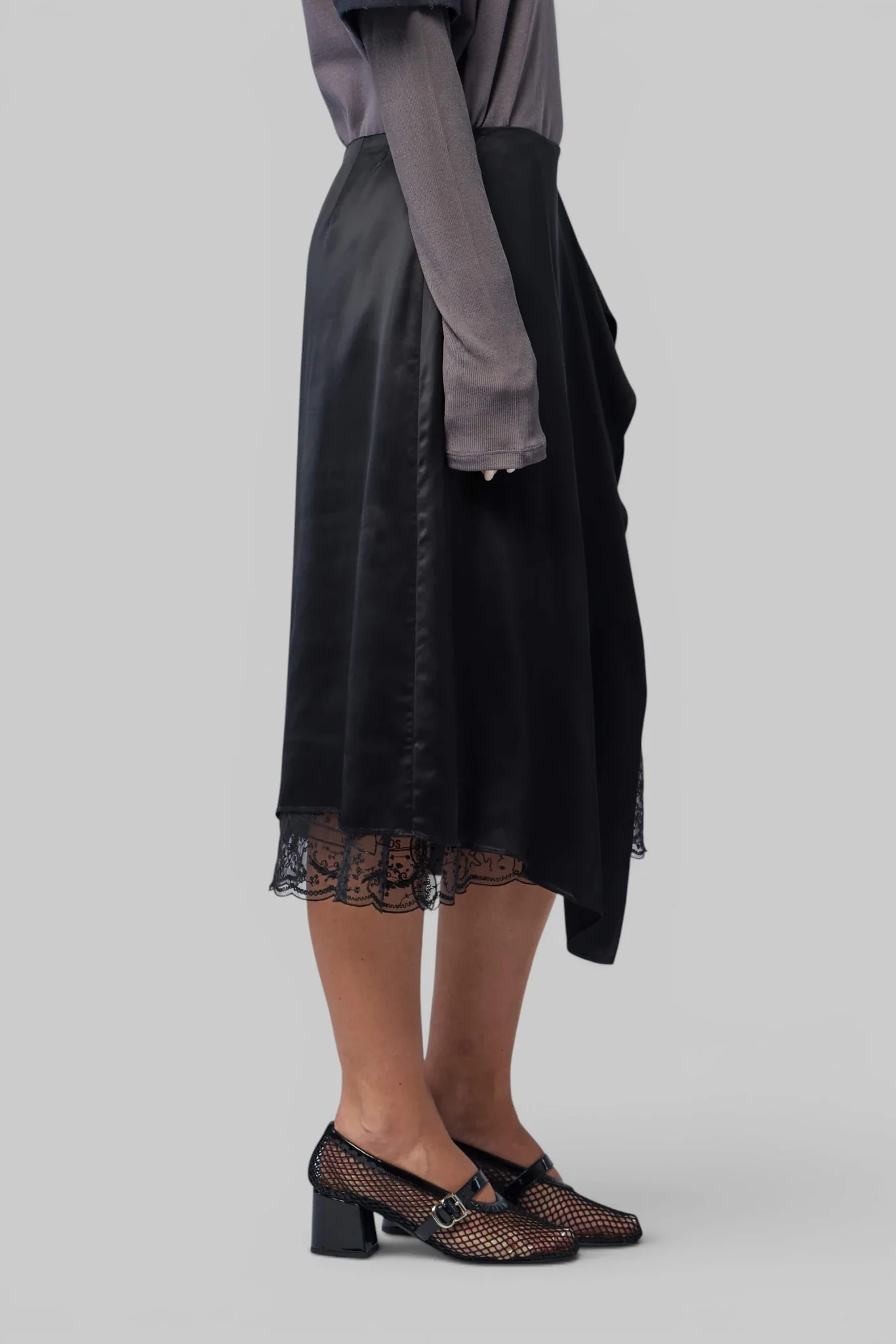 Satin Ruffle Skirt - Image 4