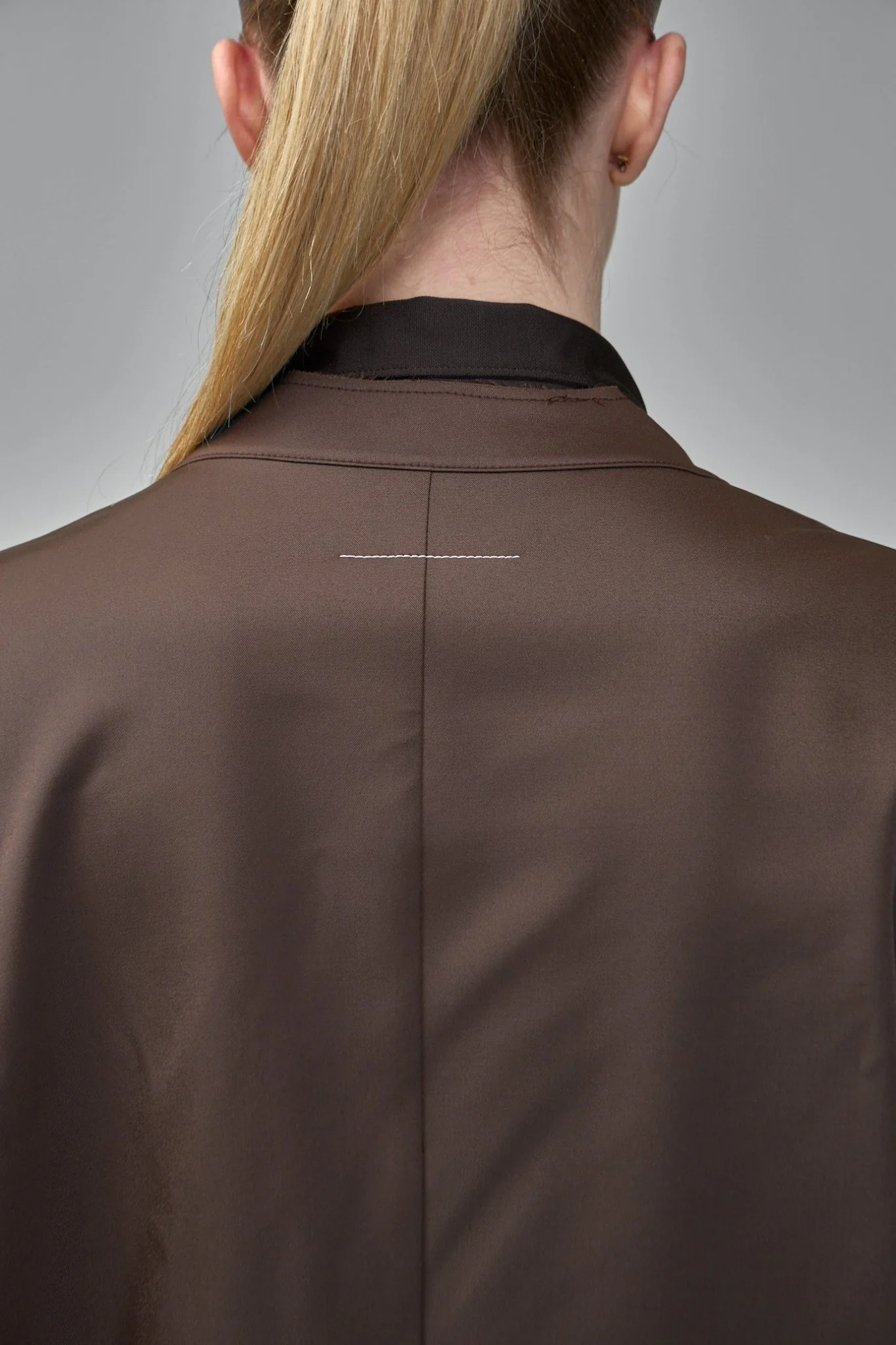 Single-breasted Jacket with Raw-cut Edges - Image 4