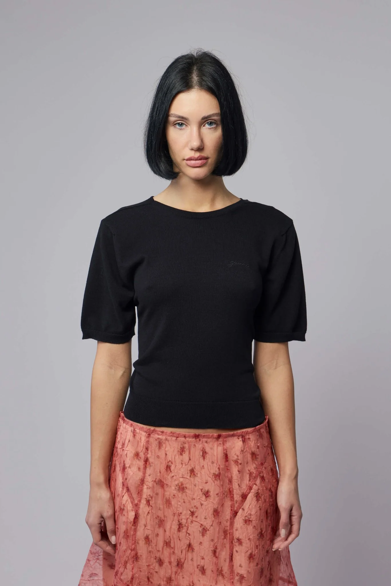 Sheer Cotton Back Tie Top - Image 2