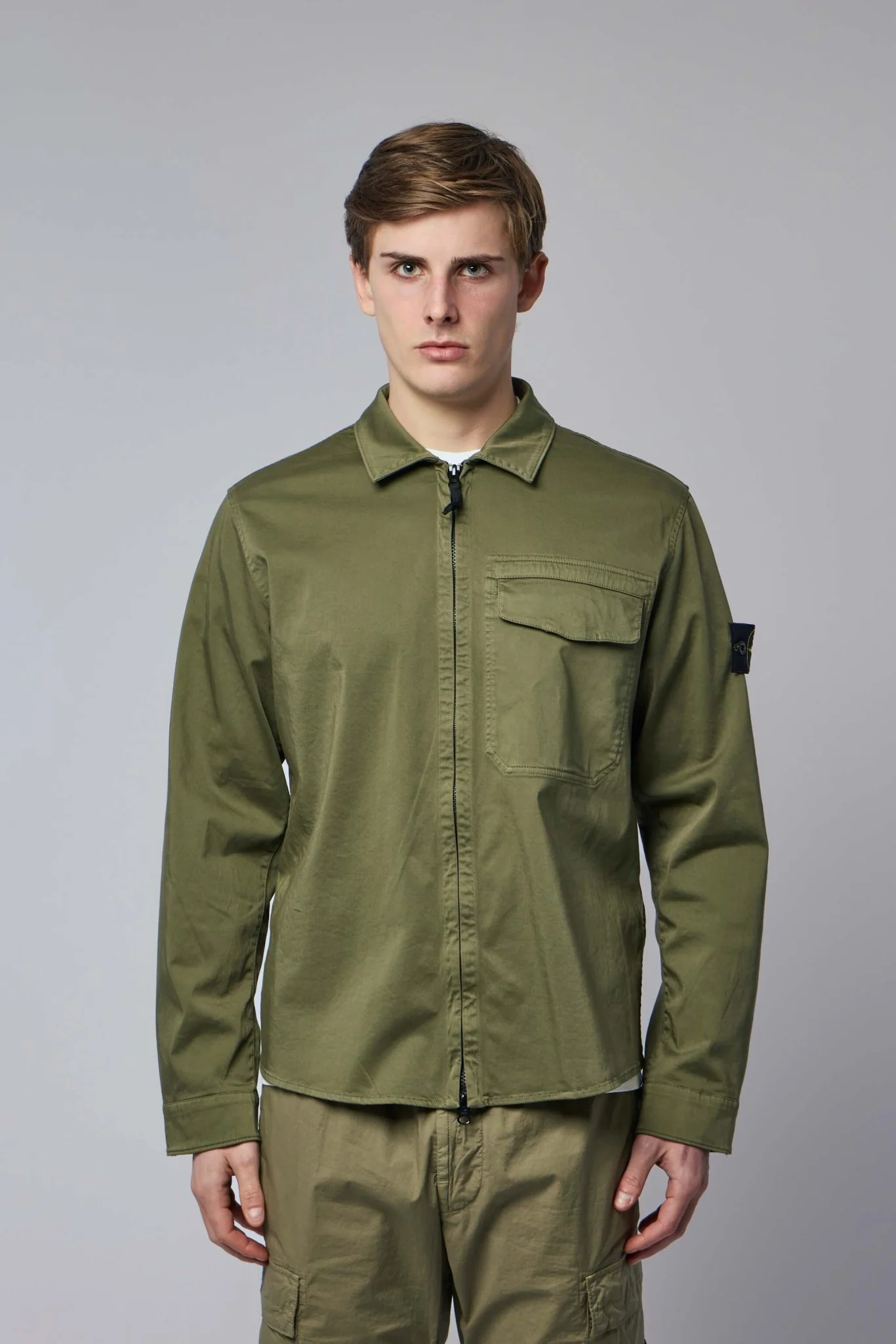 Regular-fit Overshirt with Concealed Zipper - Image 2