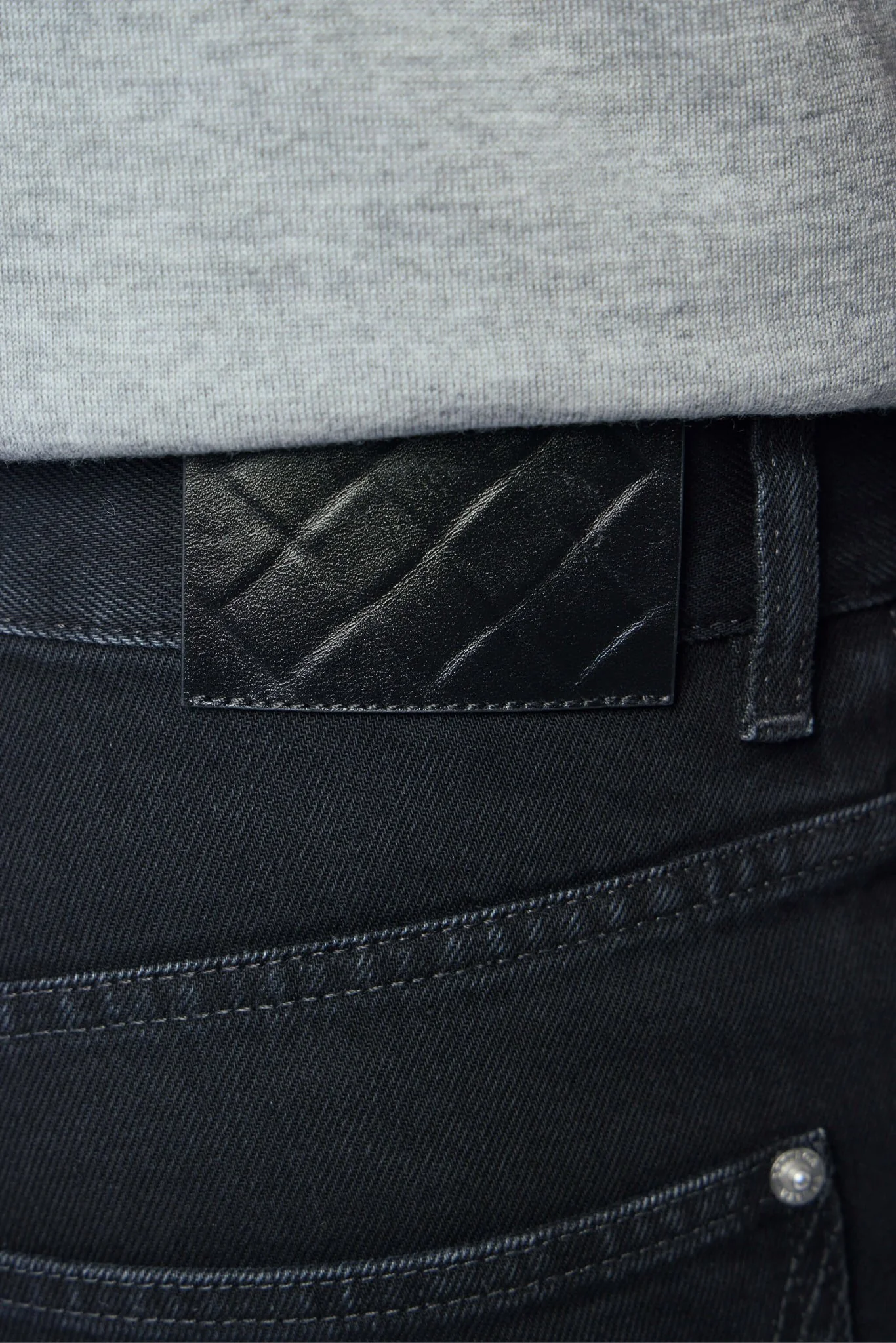 Faded Black Denim Shorts - Image 6