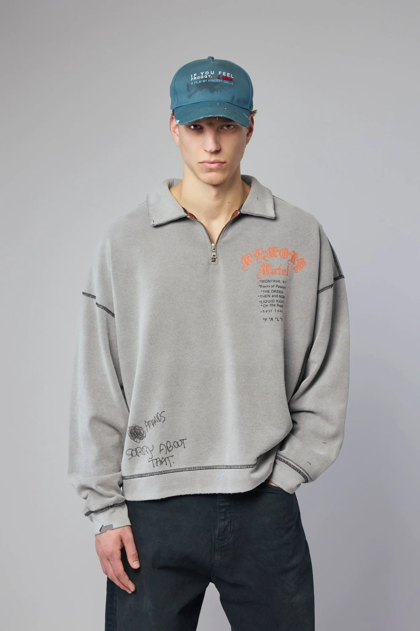 Sorry 'bout That 1/4 Zip Crewneck