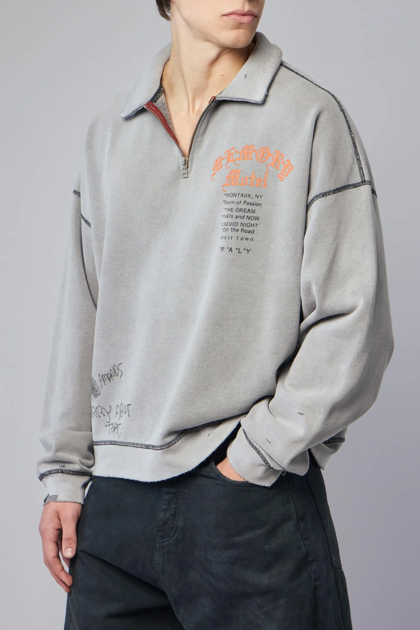 Sorry 'bout That 1/4 Zip Crewneck - Image 3