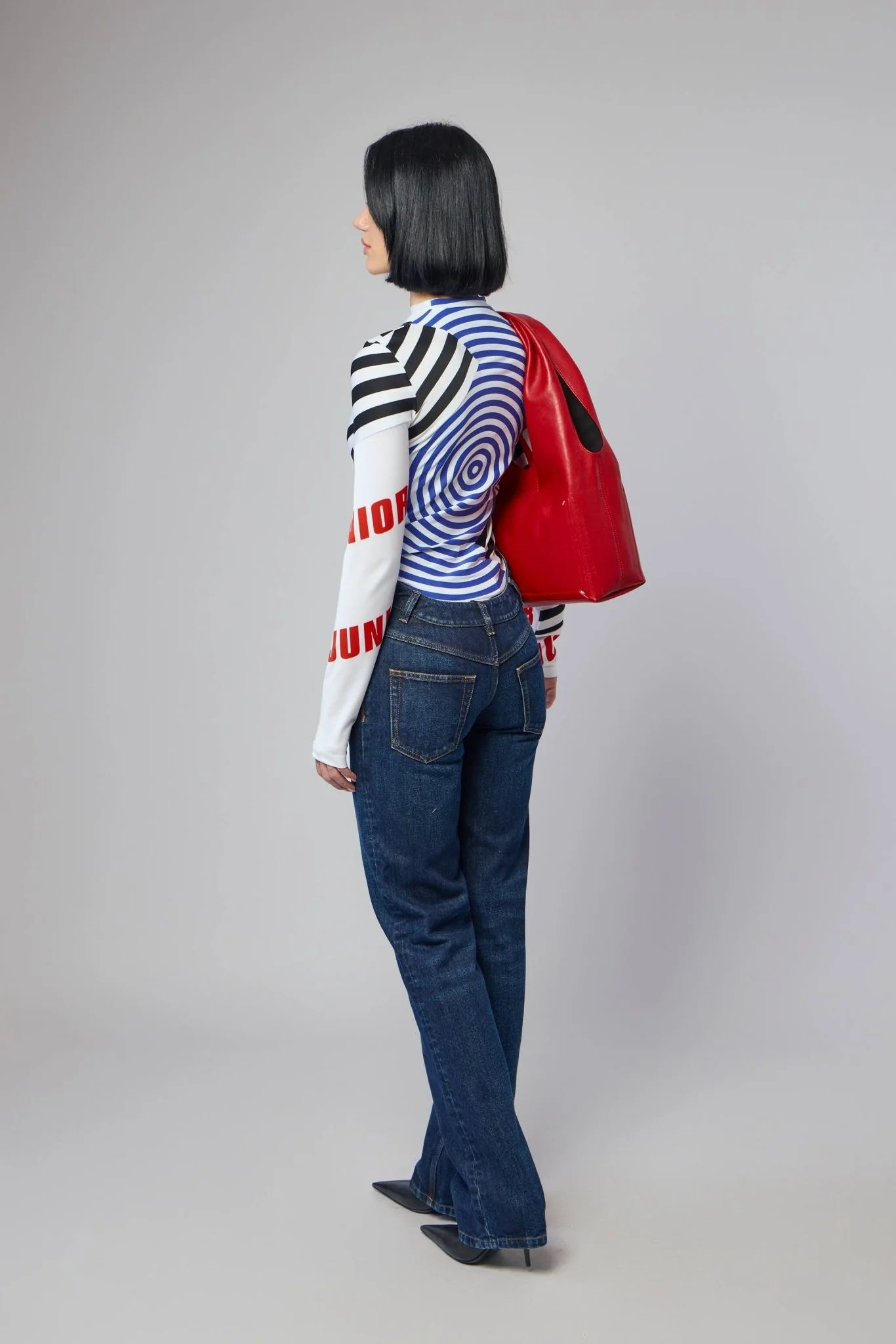 Stretch Jersey Crew Neck Printed "junior Gaultier" Logo - Image 5