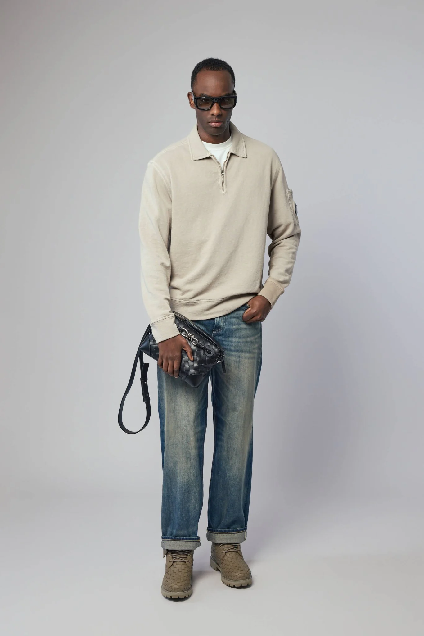 Polo Collar Sweatshirt - Image 6