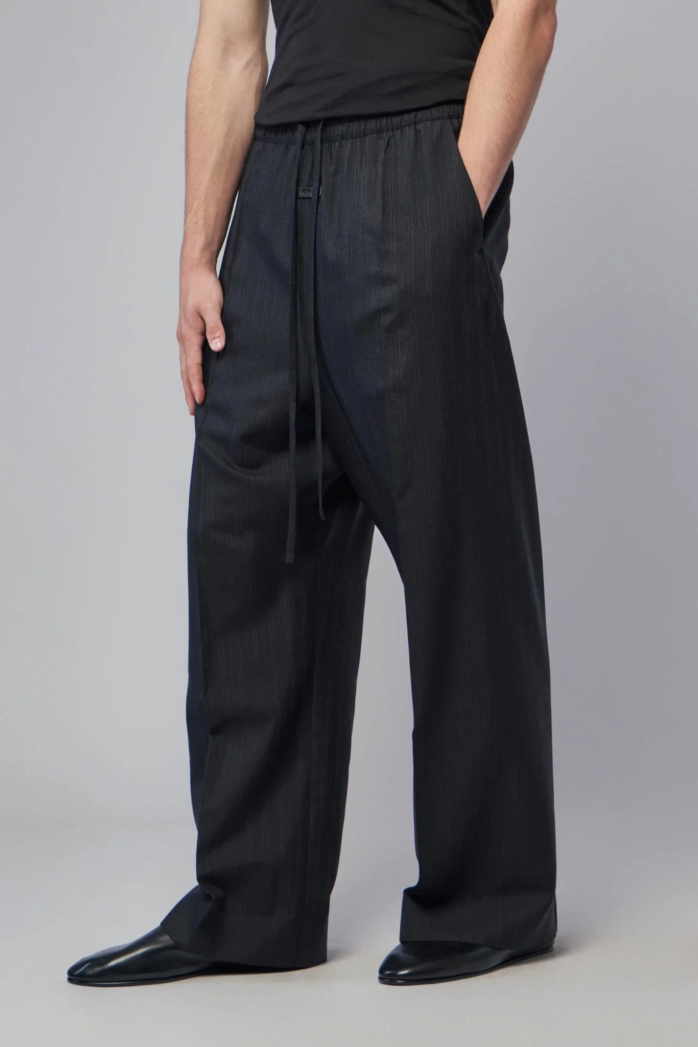 Wide Leg Drawstring Pants - Image 3