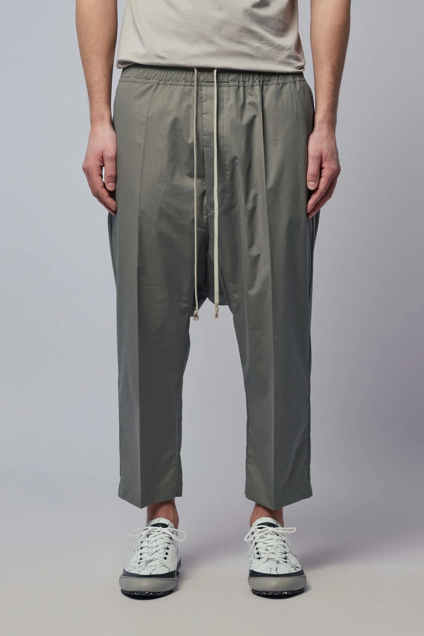 Woven Pants - Drawstring Cropped - Image 2